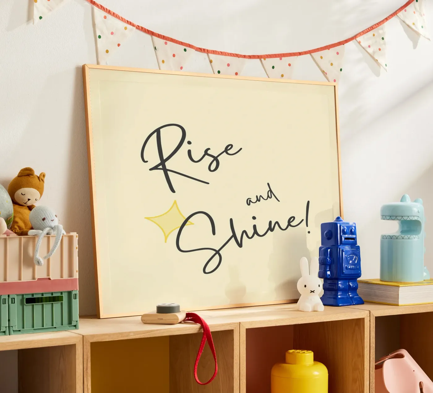 Opstaan en stralen poster van Poppya