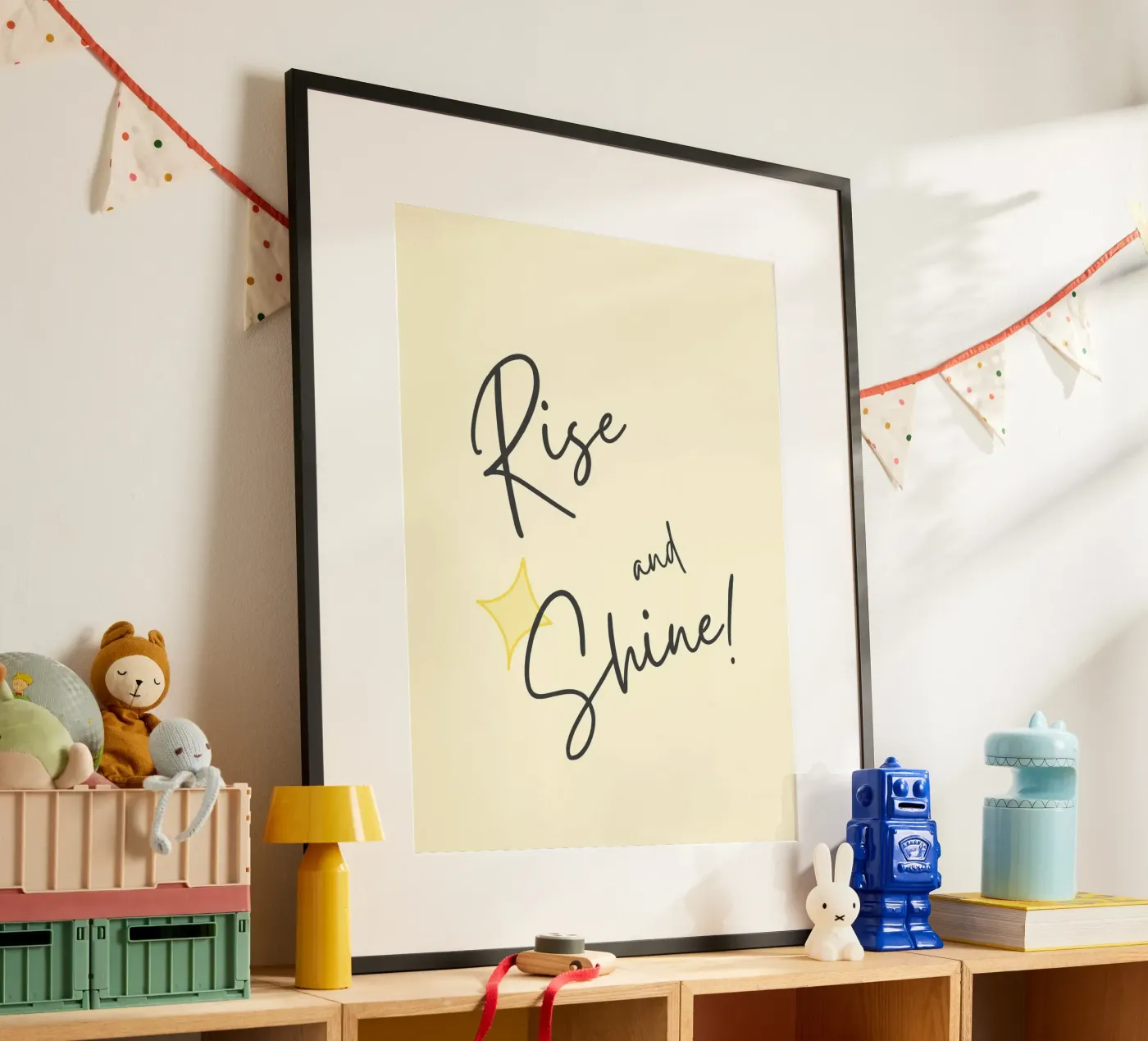 Opstaan en stralen poster van Poppya