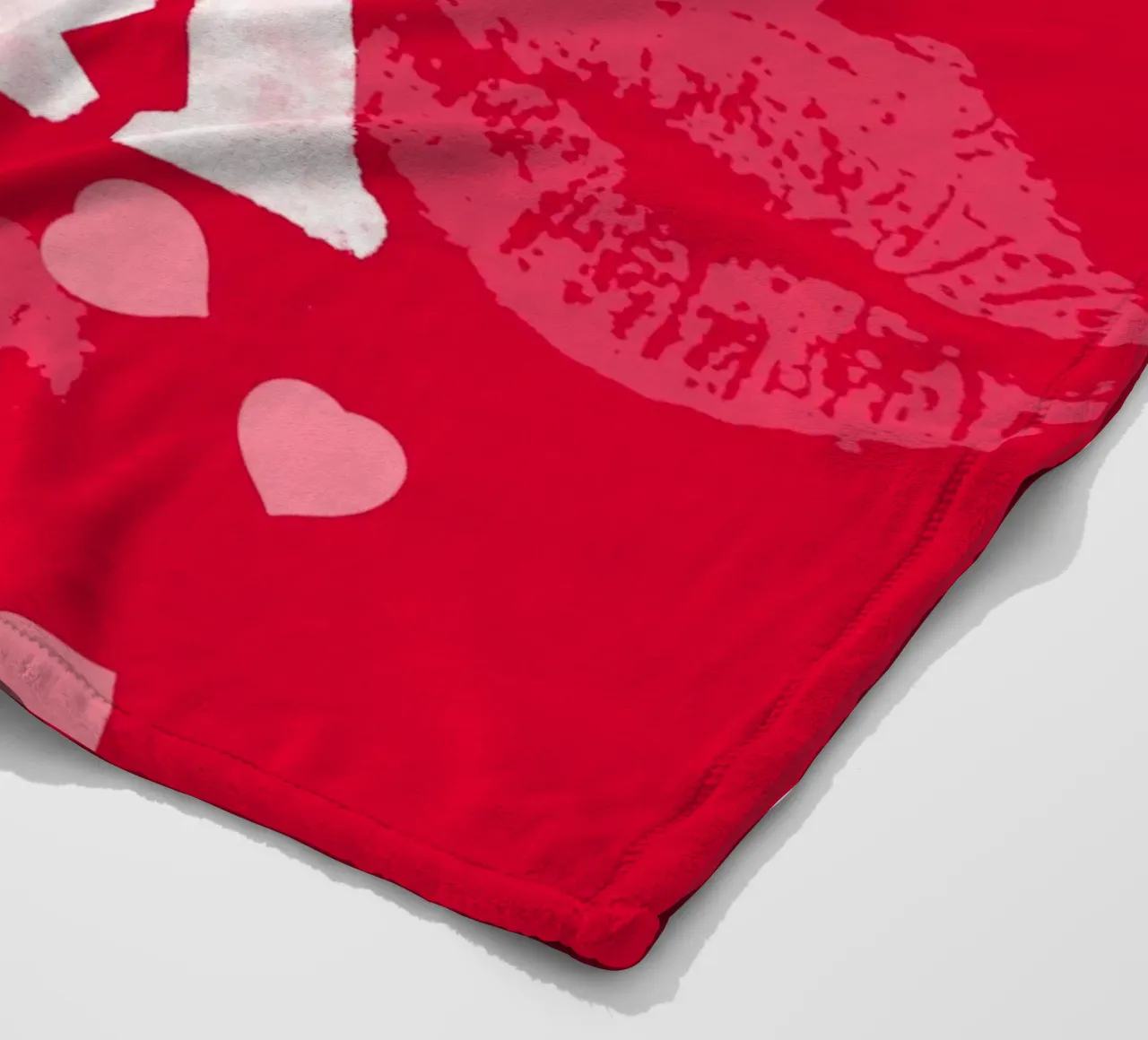 Baci e abbracci coperta in pile da meikekohls