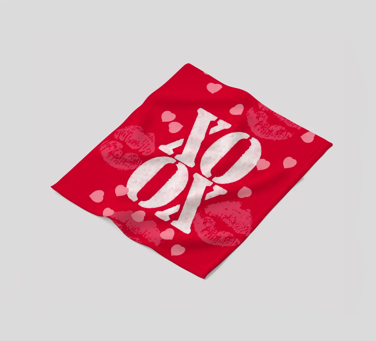 Baci e abbracci coperta in pile da meikekohls