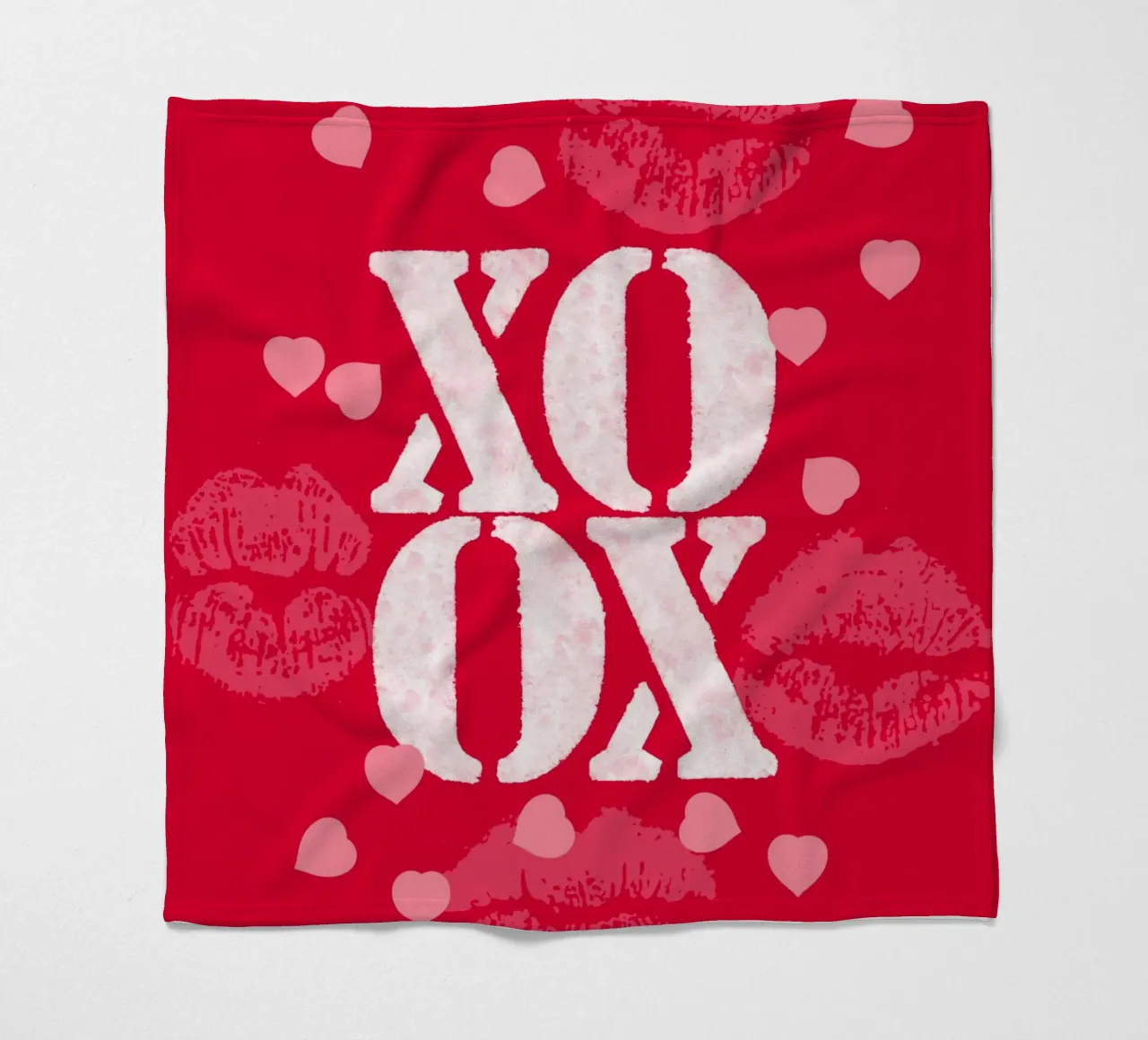 Baci e abbracci coperta in pile da meikekohls