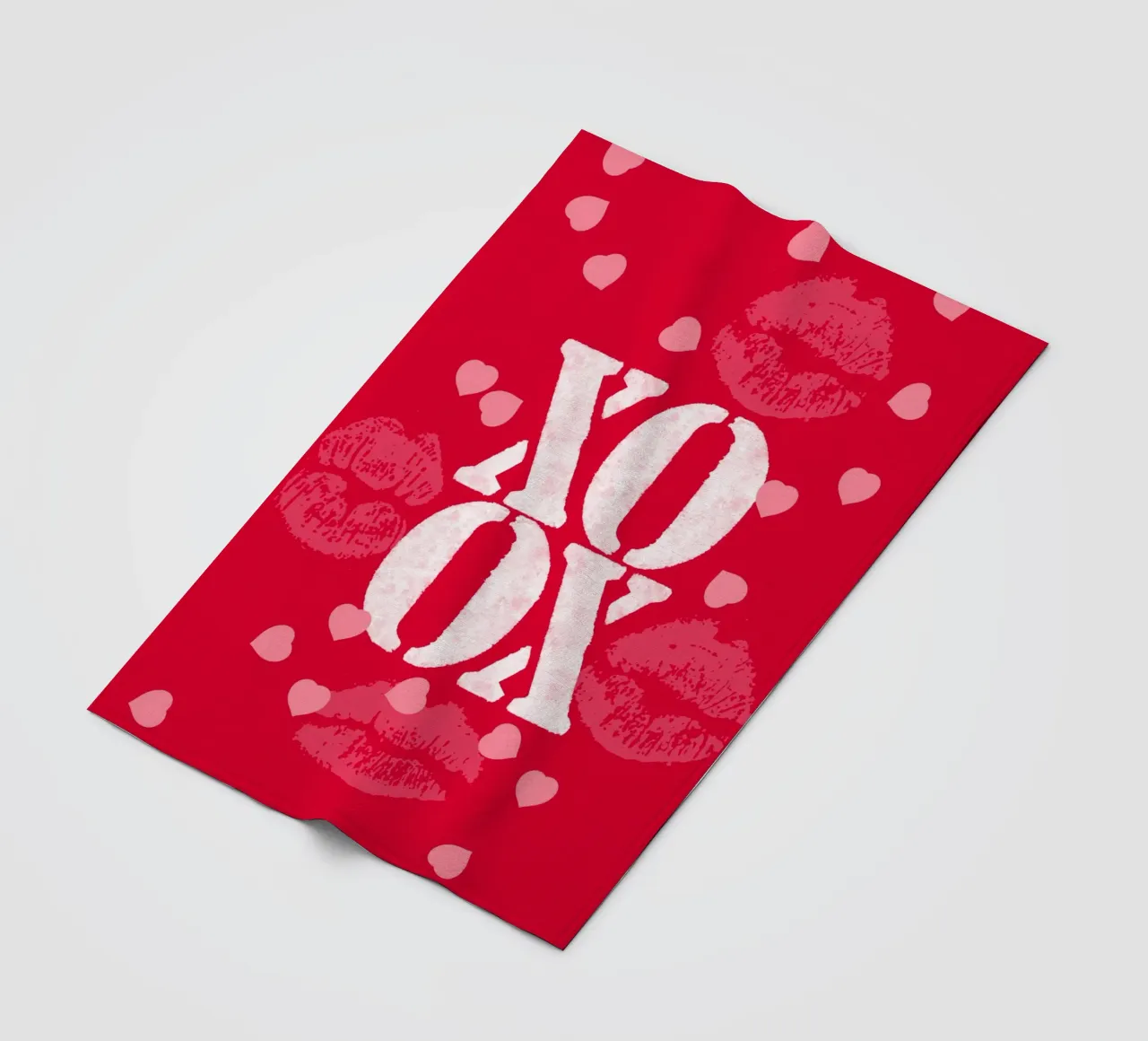 Baci e abbracci coperta in pile da meikekohls