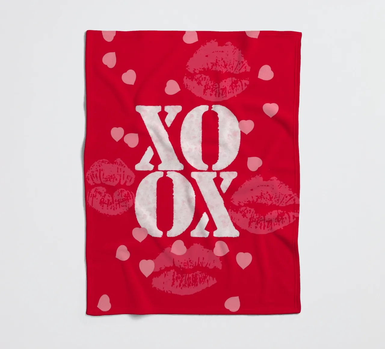 Baci e abbracci coperta in pile da meikekohls