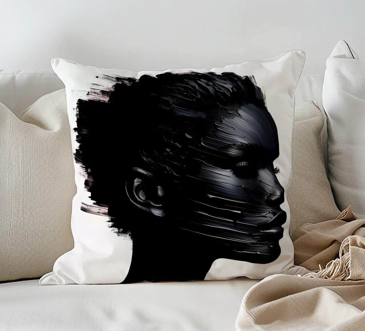 SCRATCH THE SURFACE decorative cushion by ARTOMATIC