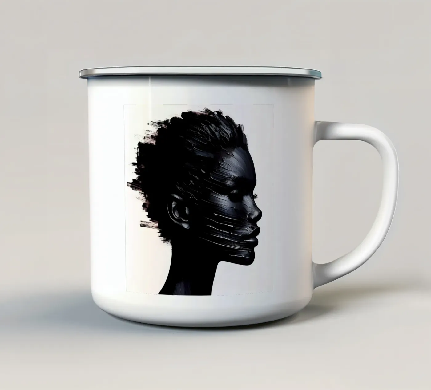 SCRATCH THE SURFACE enamel mug by ARTOMATIC