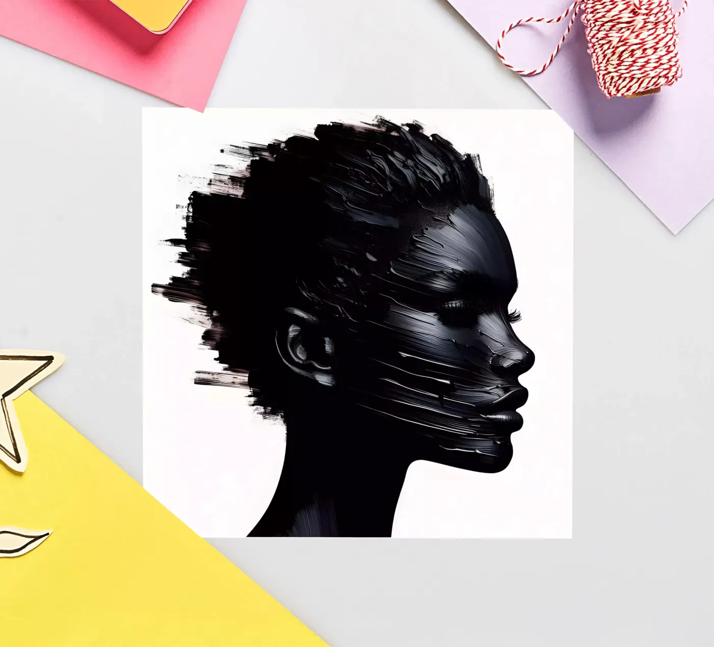 SCRATCH THE SURFACE Sticker von ARTOMATIC