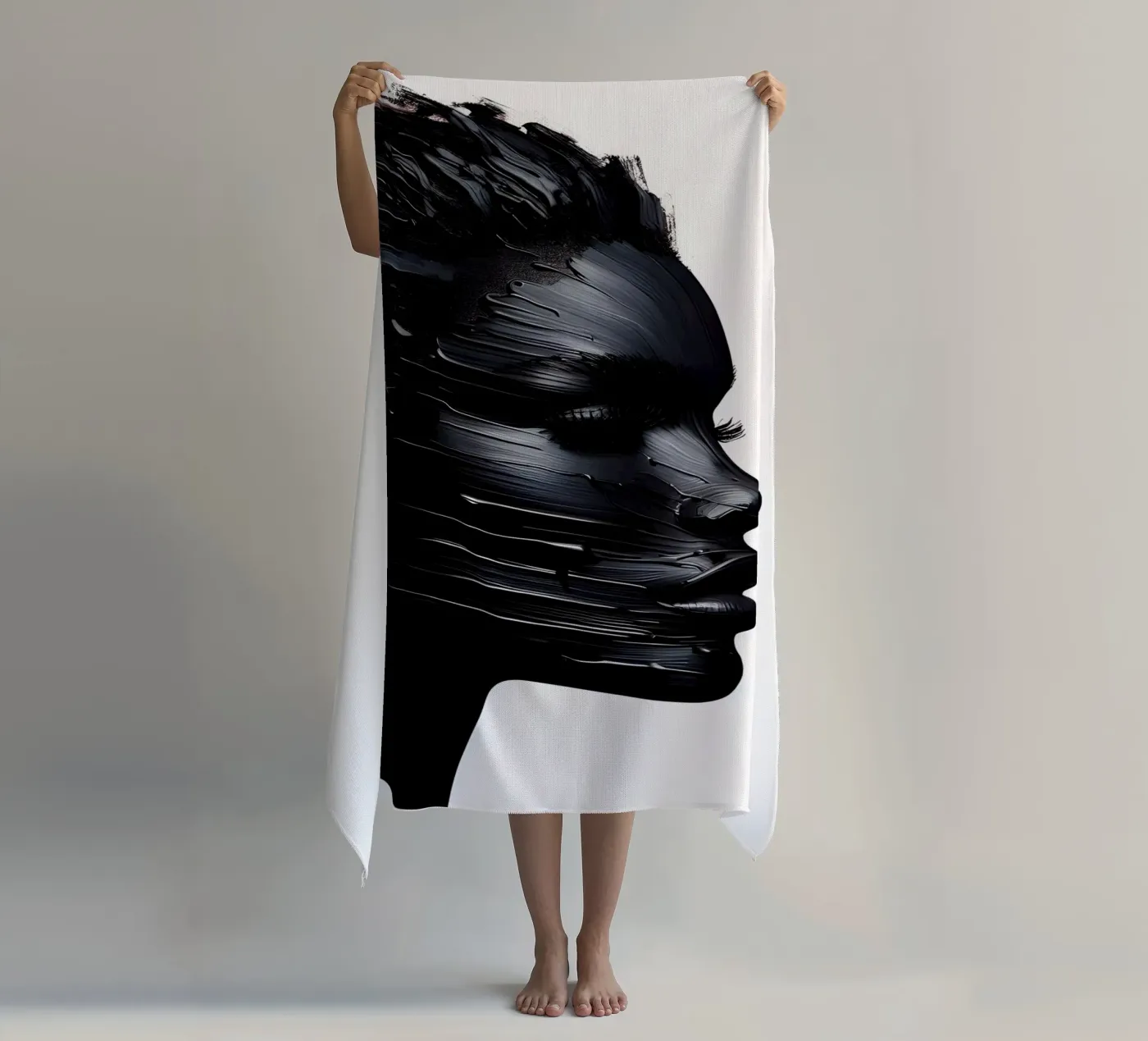 HET OPPERVLAK BEKRASSEN strandhanddoek van ARTOMATIC