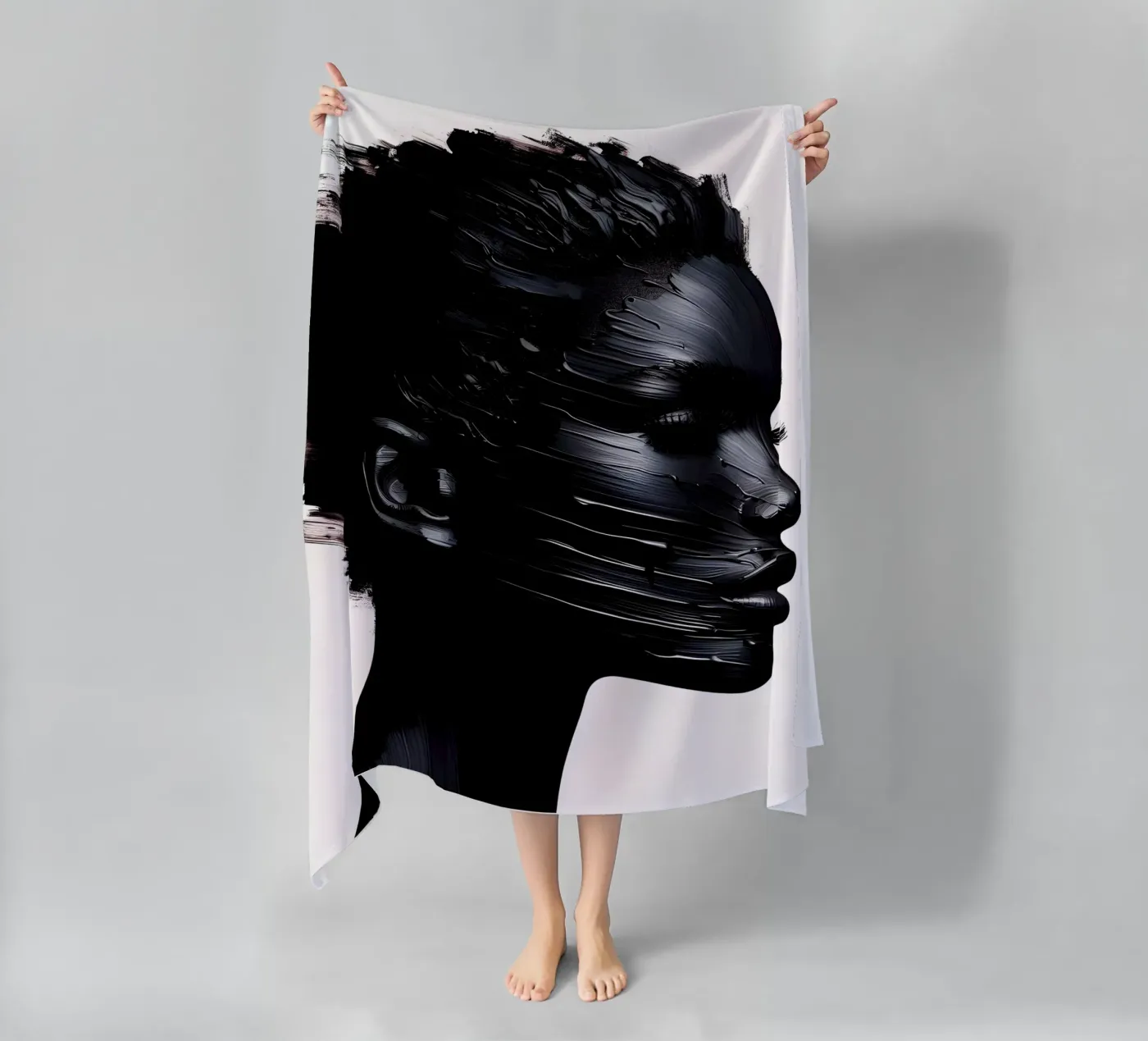 HET OPPERVLAK BEKRASSEN strandhanddoek van ARTOMATIC