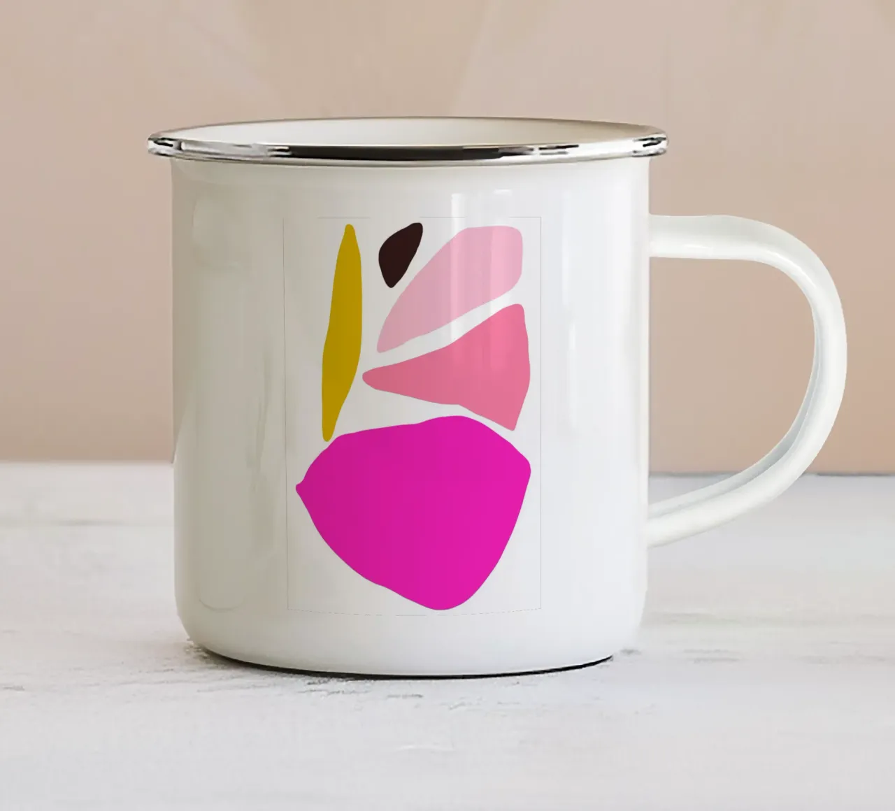 Abstract No. 4 tazza in smalto da Morgan Kendall