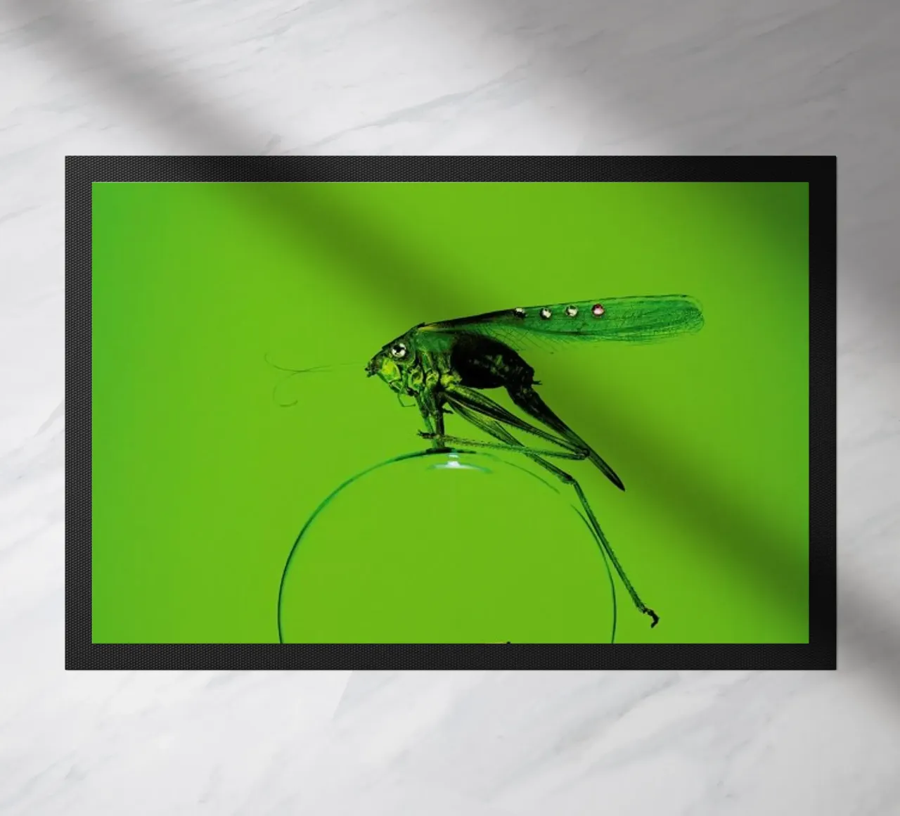 Grashüpfer doormat by neon* fotografie