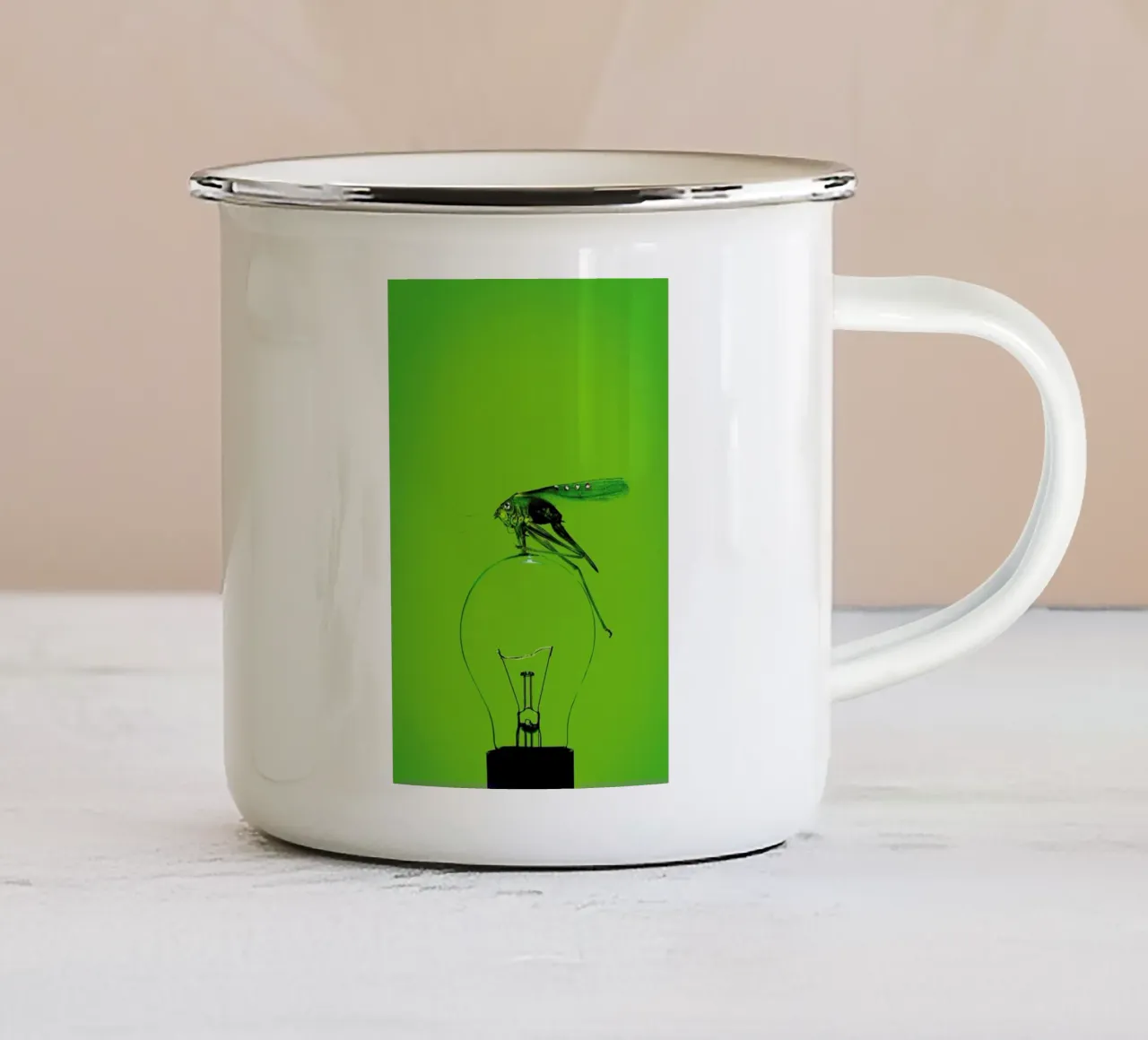 Grashüpfer tazza in smalto da neon* fotografie