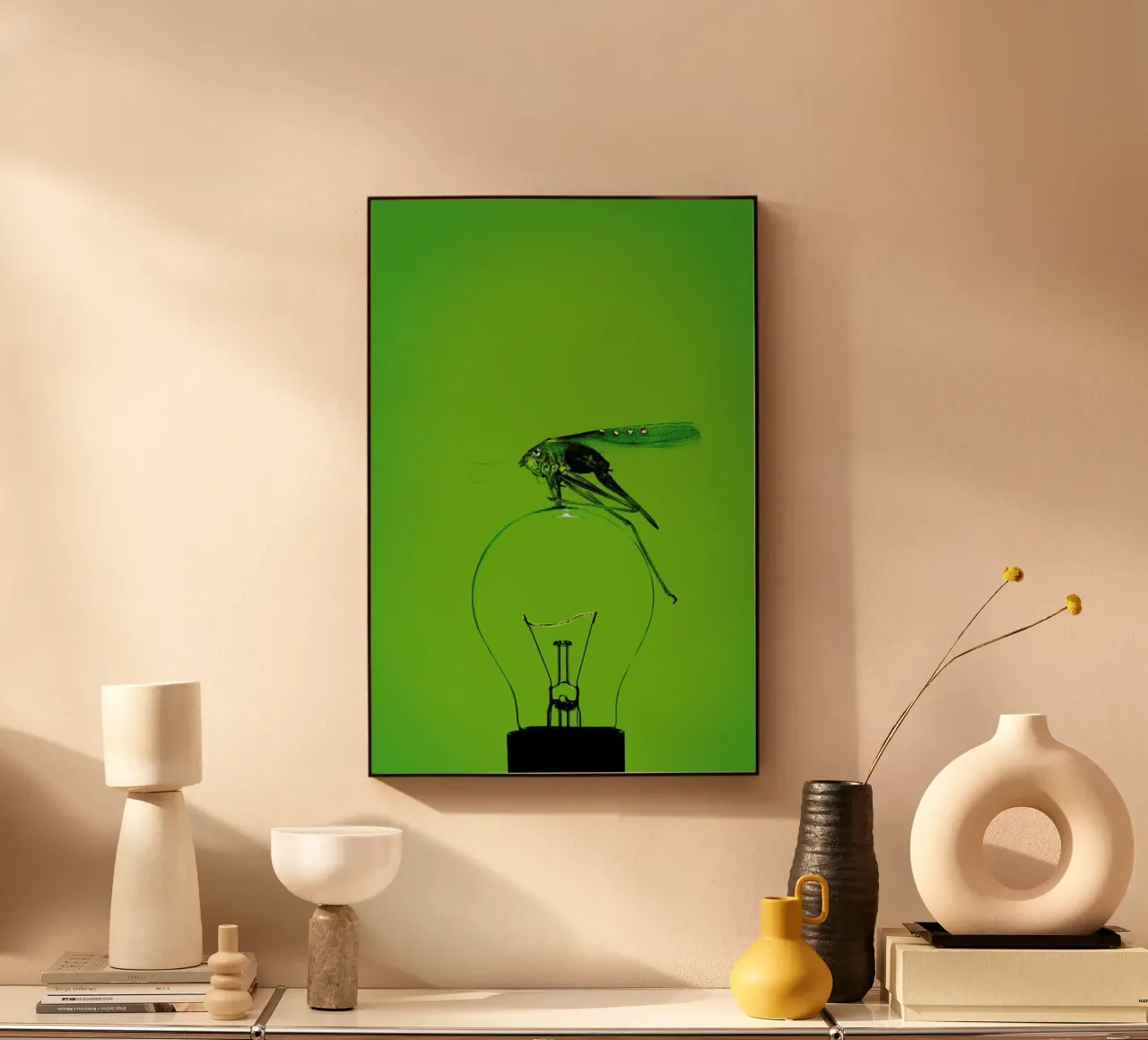 Grashüpfer plexiglass da neon* fotografie