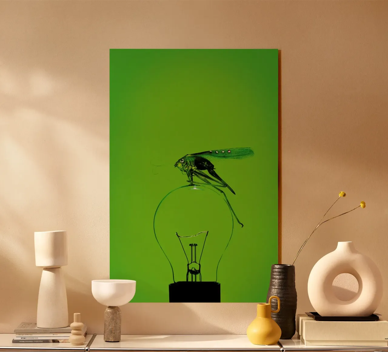 Grashüpfer plexiglass da neon* fotografie