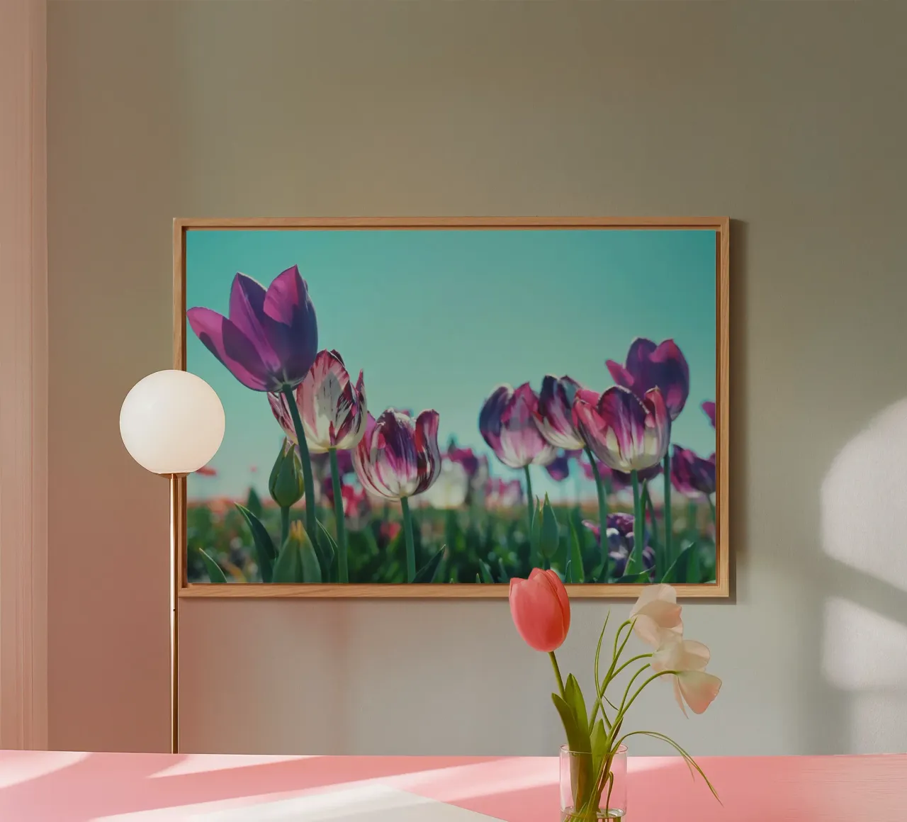 Purple Tulips panneau forex de Morgan Kendall