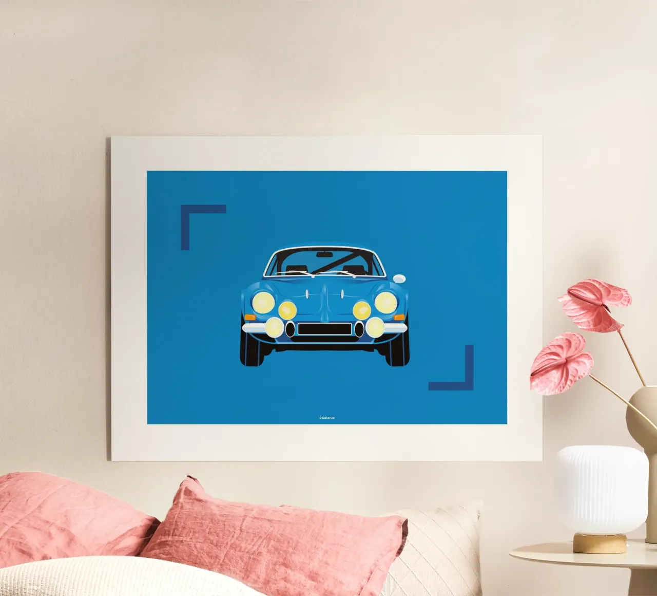 ALPINE A110 blu plexiglass da Raphaël Delerue