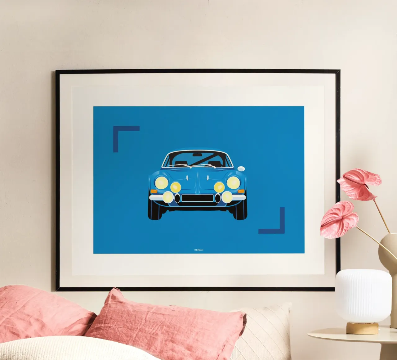 ALPINE A110 blu poster da Raphaël Delerue