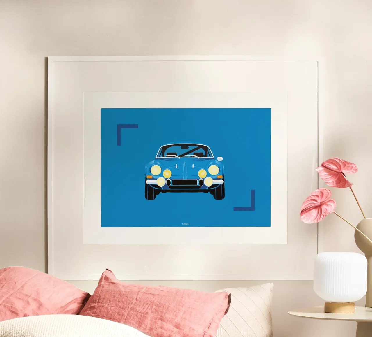 ALPINE A110 blu poster da Raphaël Delerue
