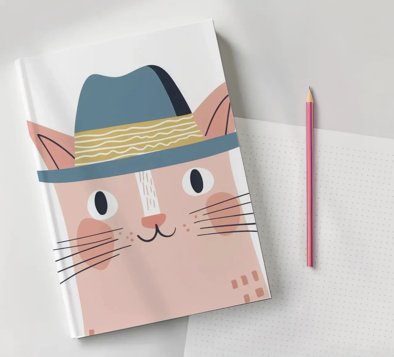 Cute Cat 1 notebook by So Cute Land - Affiches et posters