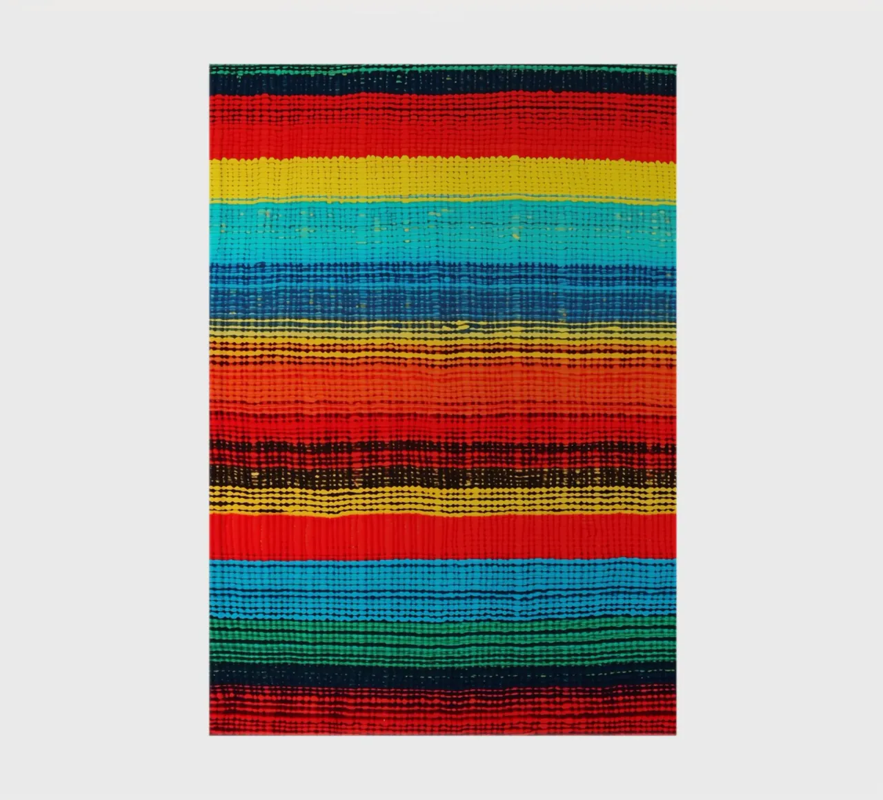 Textile rainbow pattern in the style of indigenous woven art notebook by Autofocus