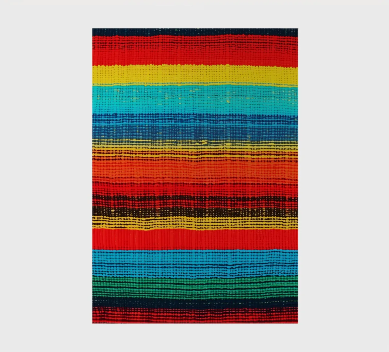 Textile rainbow pattern in the style of indigenous woven art notebook by Autofocus