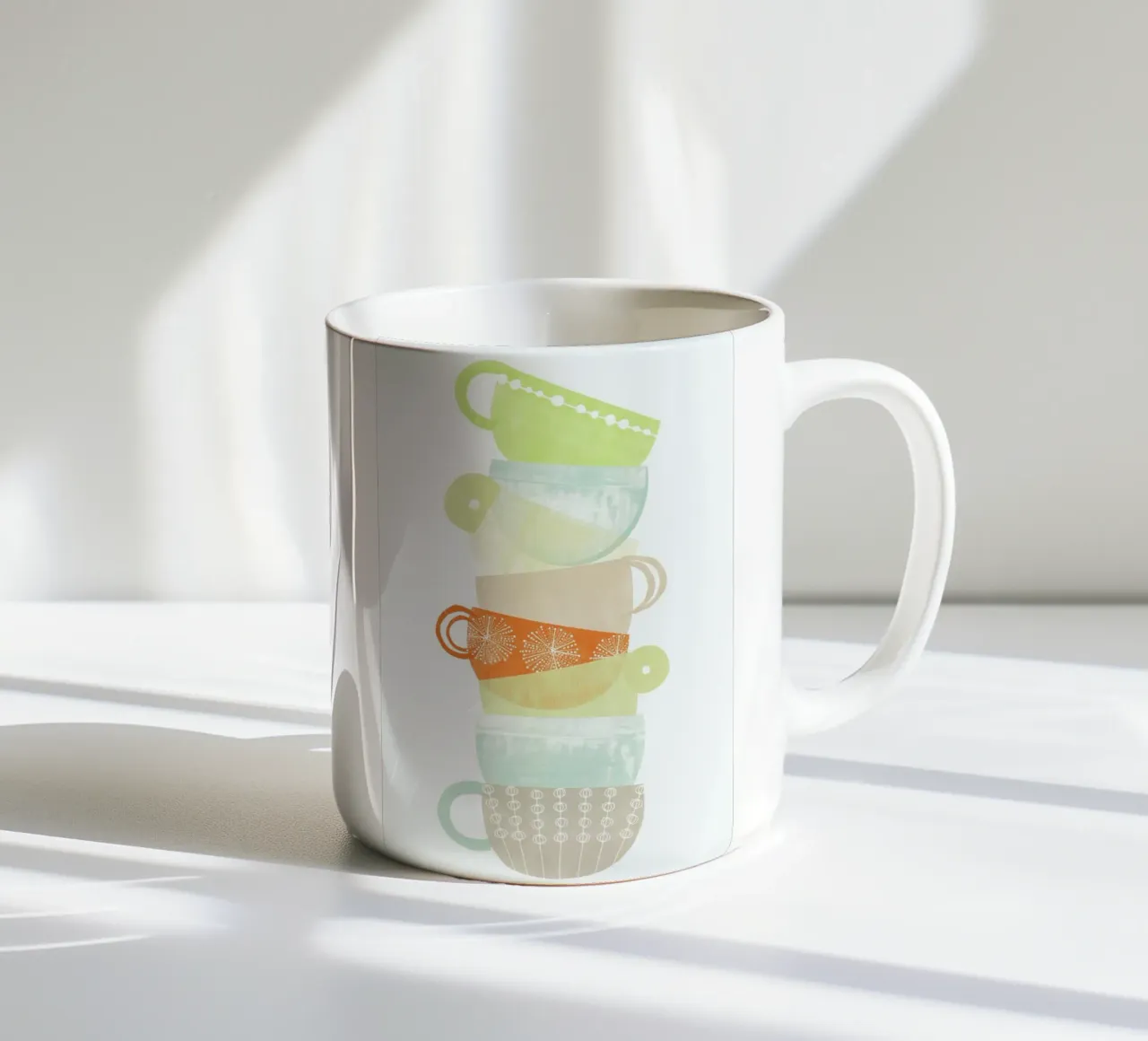 Cappuccino ceramic mug by Catherine Aguilar