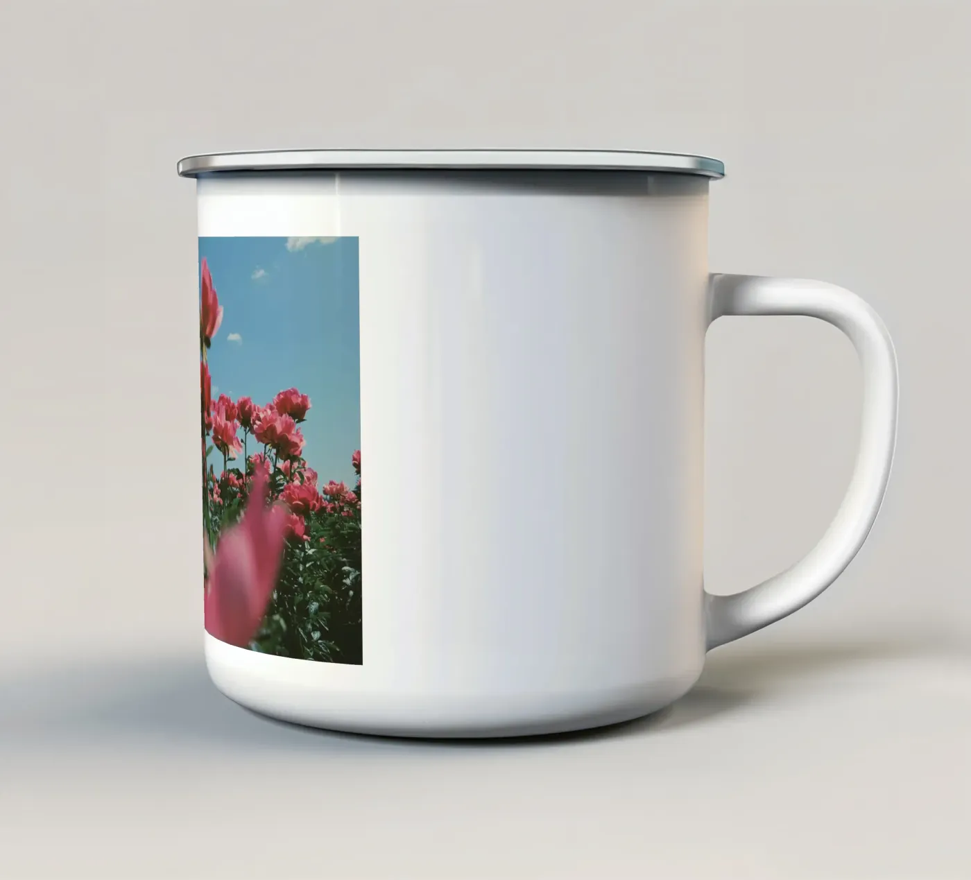 Through the Fields enamel mug by Morgan Kendall