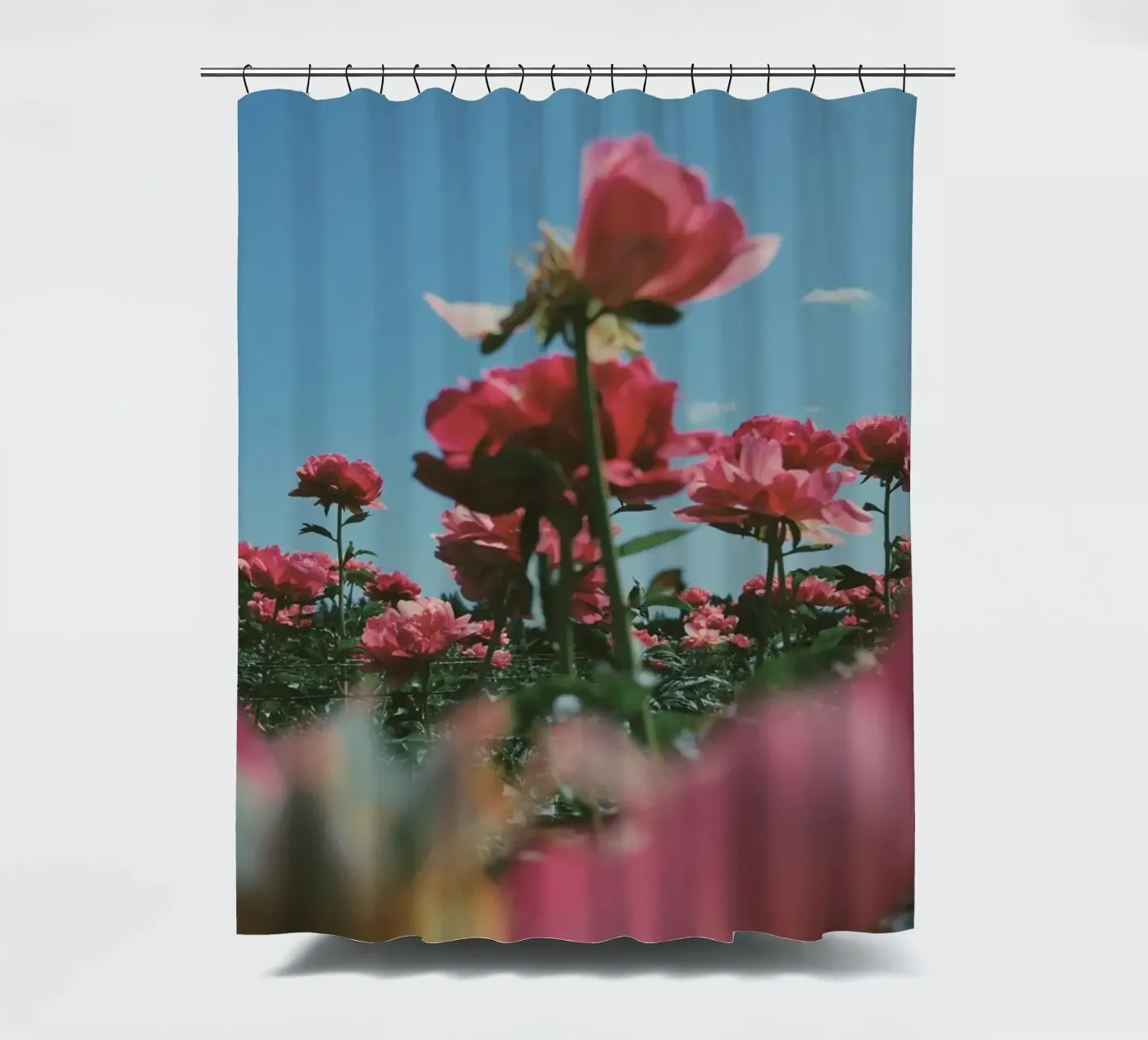 Through the Fields shower curtain by Morgan Kendall