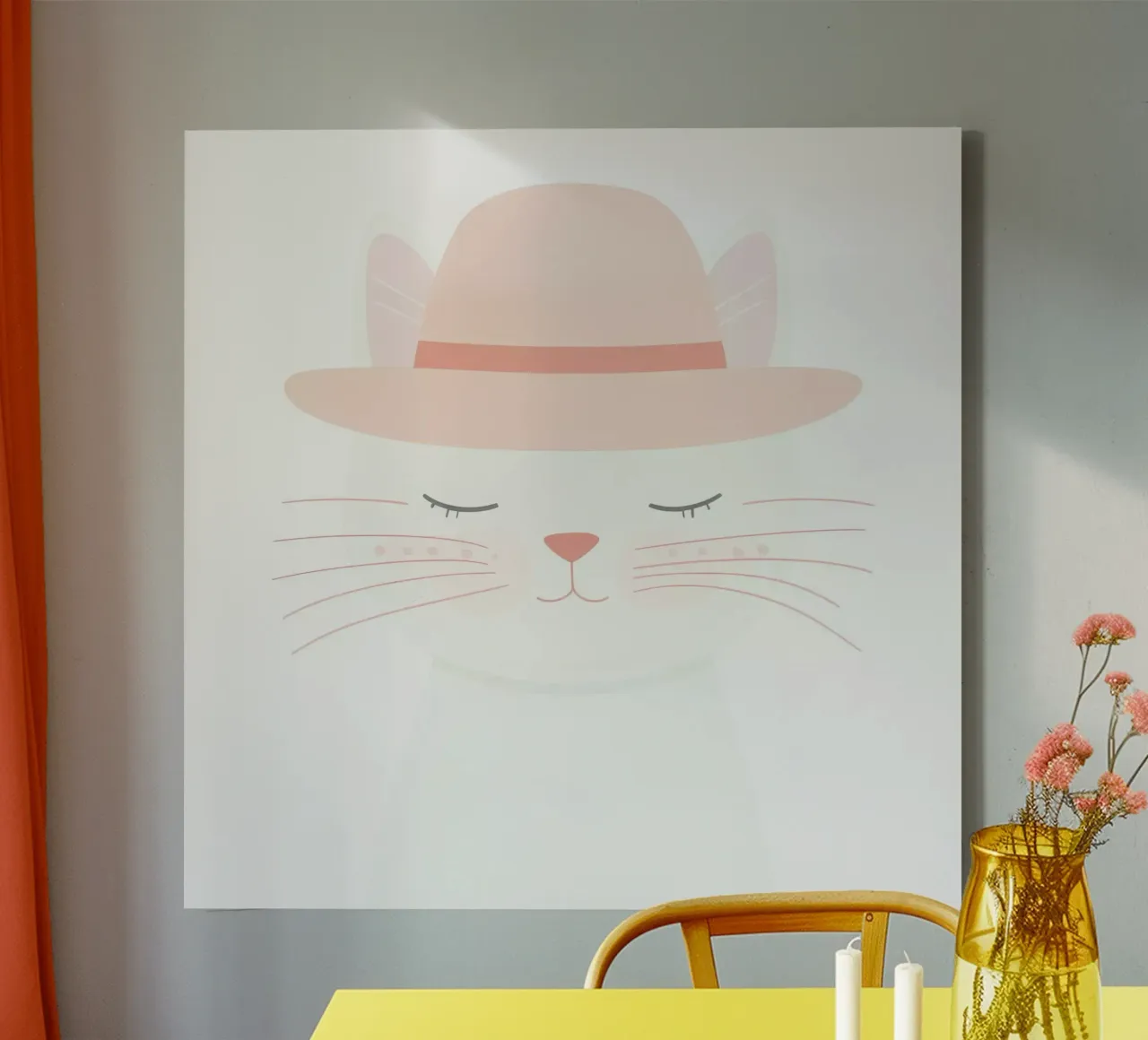 Cute Cat 2 canvas met Baklijst van So Cute Land - Affiches et posters