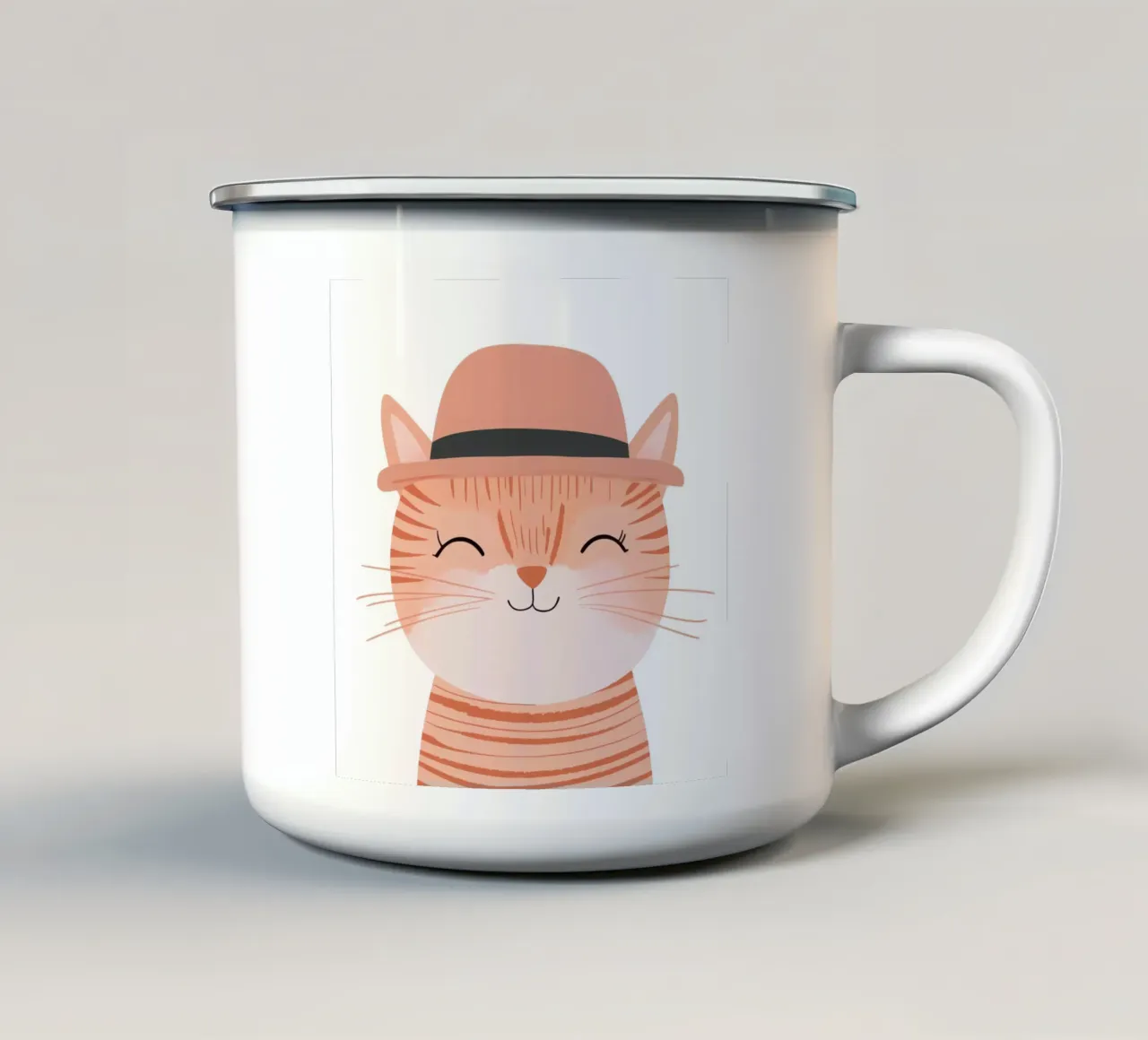 Cute cat 3 tazza in smalto da So Cute Land - Affiches et posters