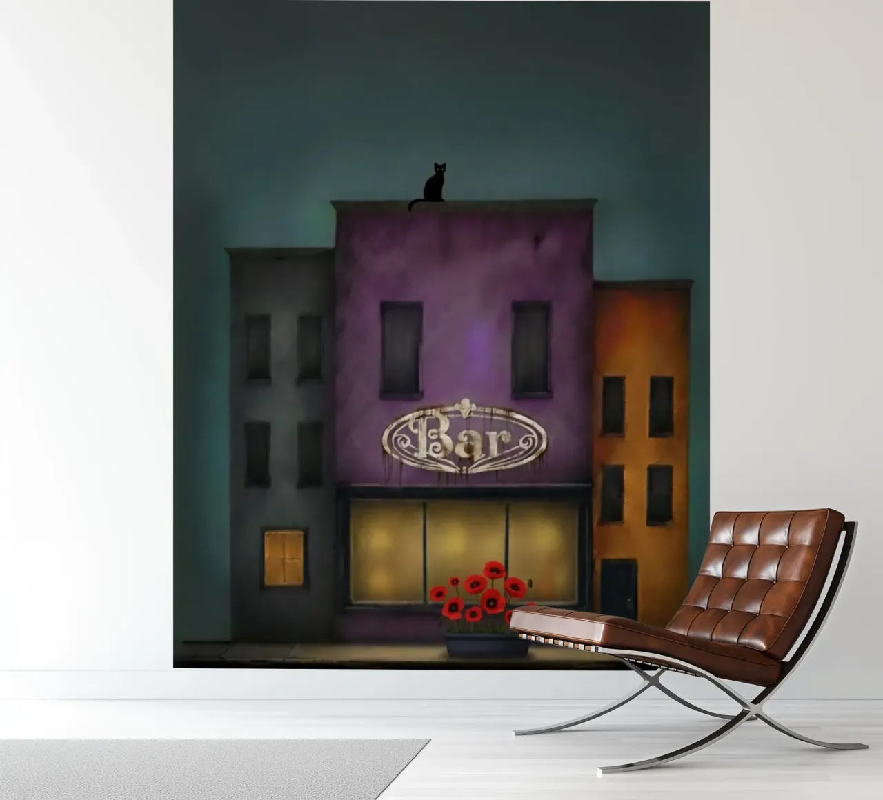 De kat fotobehang van vincenzomarzocchiartist