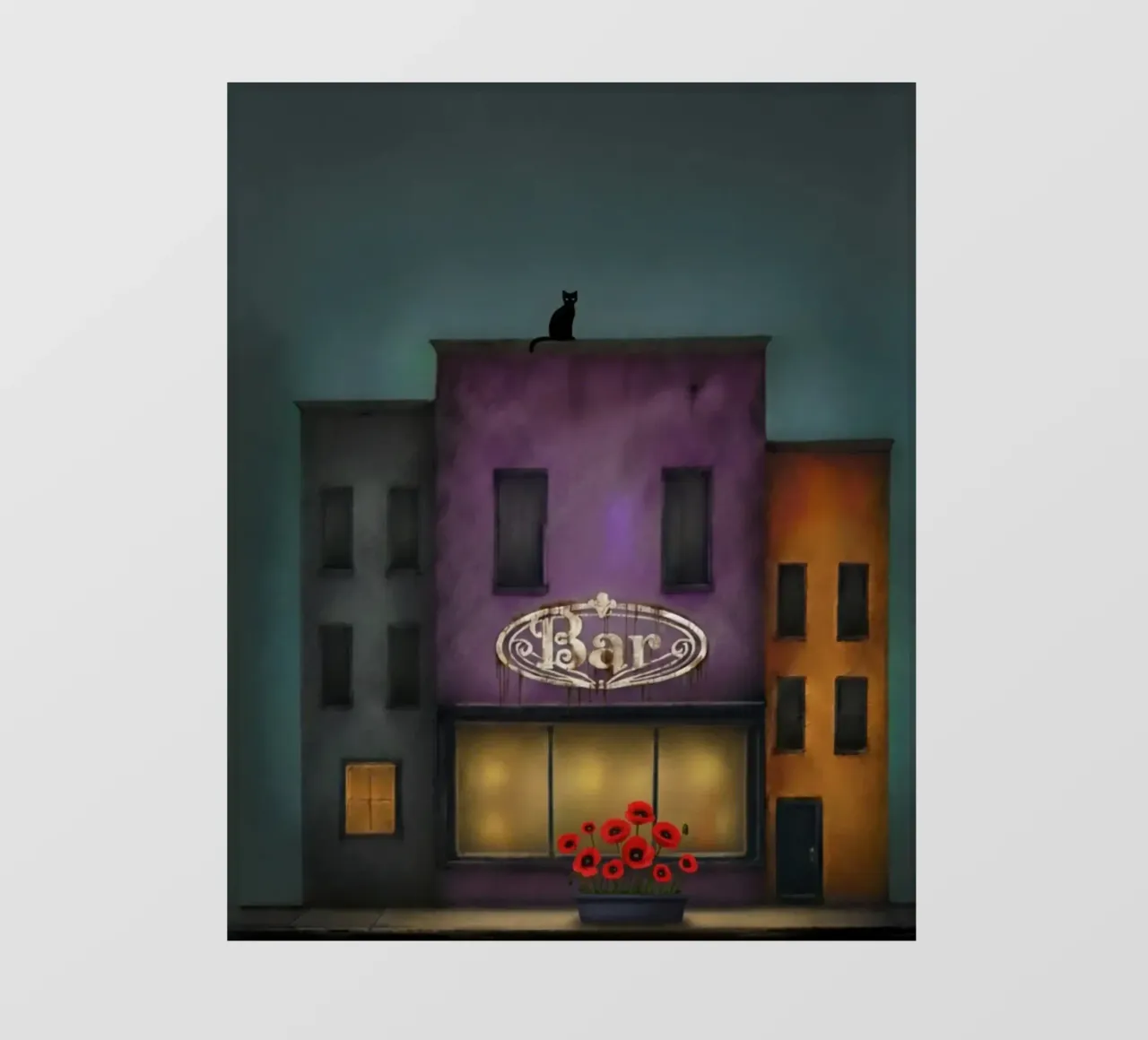 De kat fotobehang van vincenzomarzocchiartist