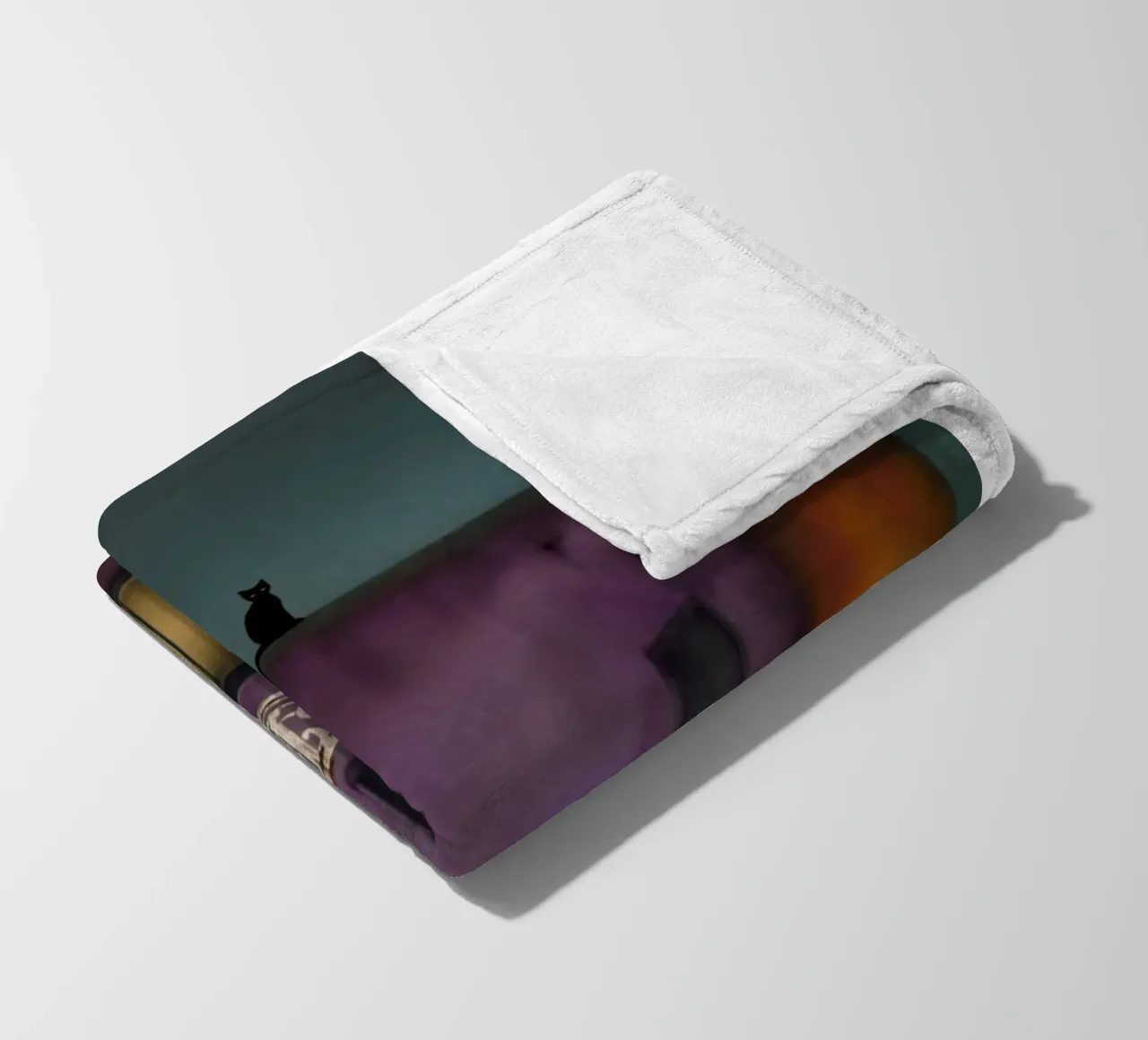 Die Katze Fleecedecke von vincenzomarzocchiartist