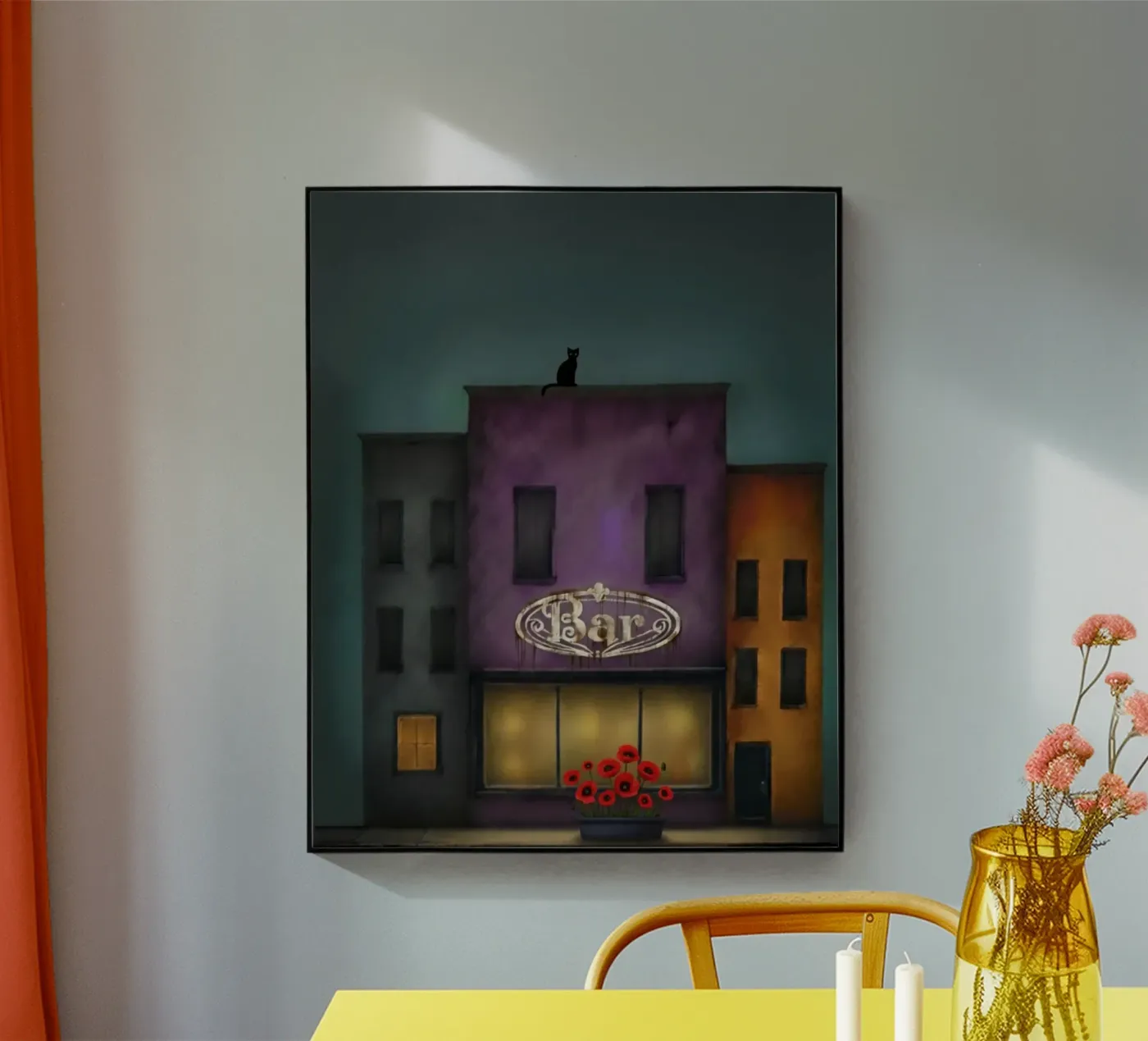 The Cat Acryl-Glas von vincenzomarzocchiartist