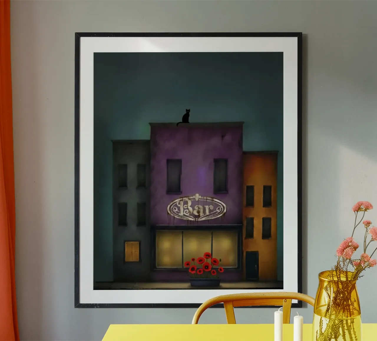 Il gatto poster da vincenzomarzocchiartist