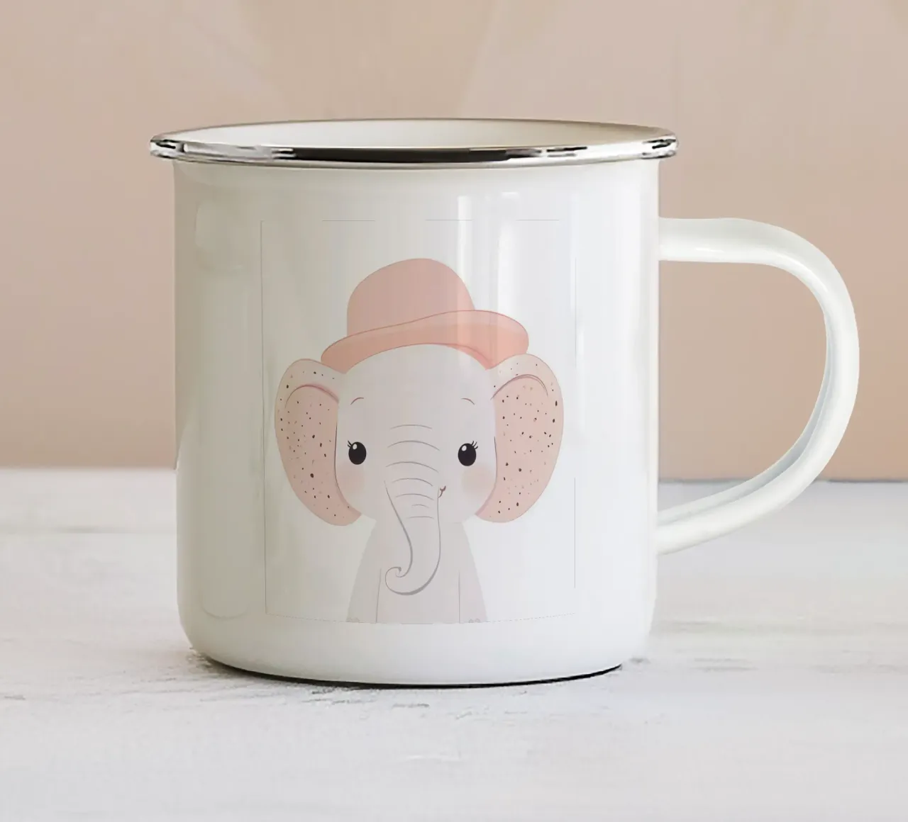 Cute Elephant tazza in smalto da So Cute Land - Affiches et posters