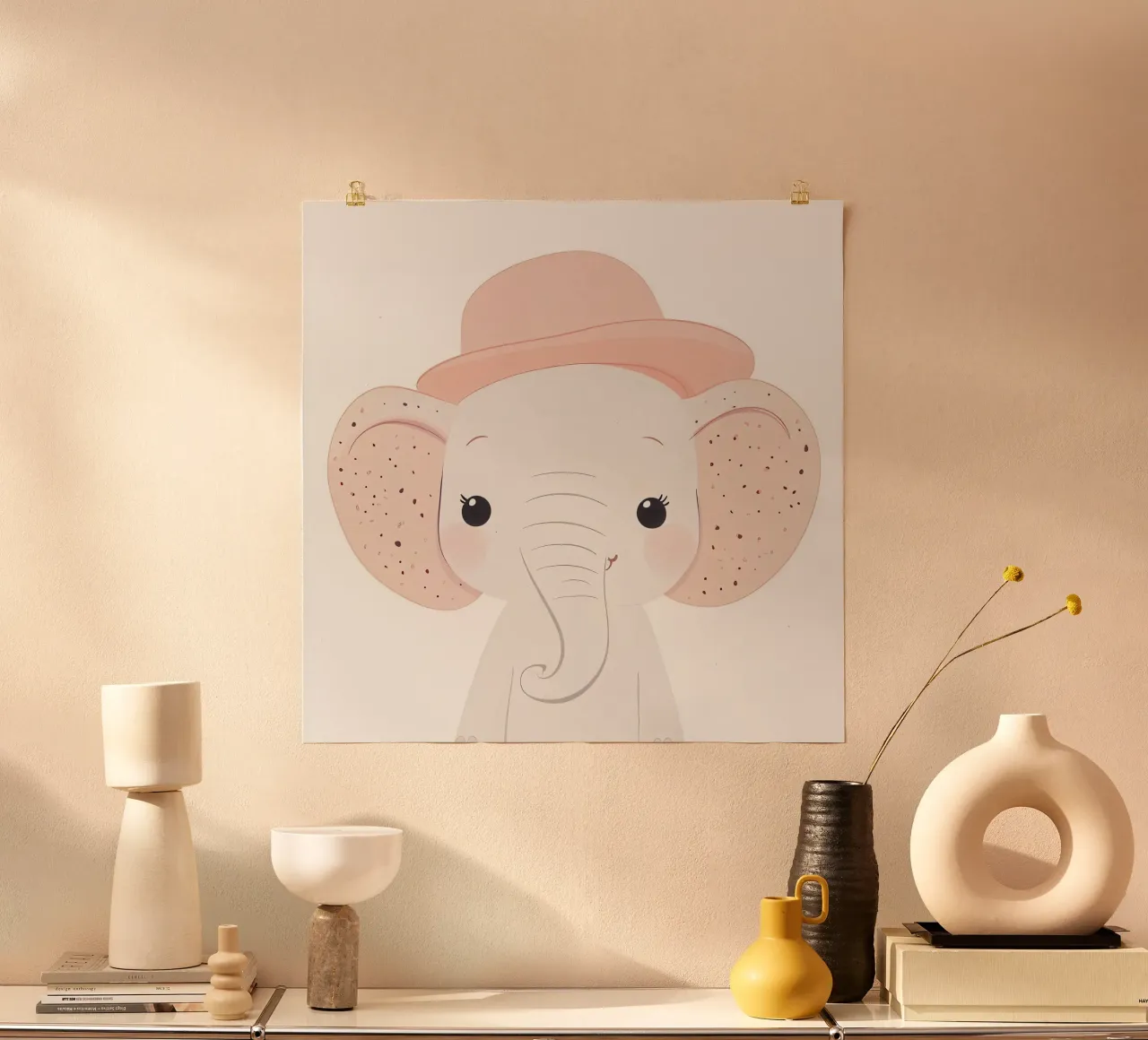 Cute Elephant carta hahnemühle da So Cute Land - Affiches et posters