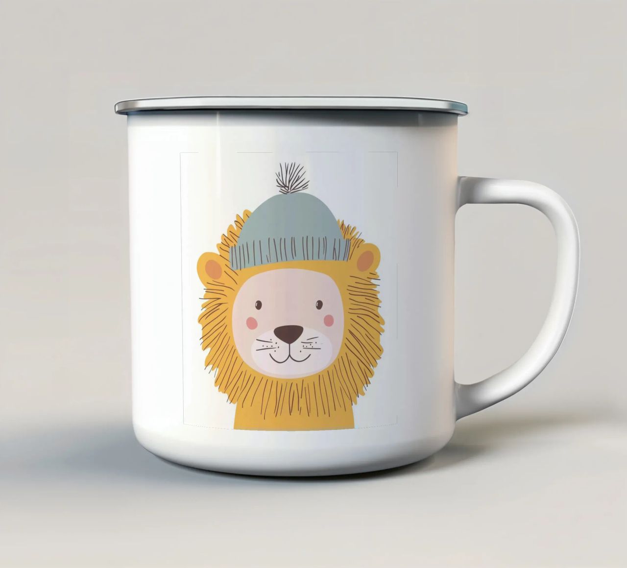 Cute Lion 1 tazza in smalto da So Cute Land - Affiches et posters
