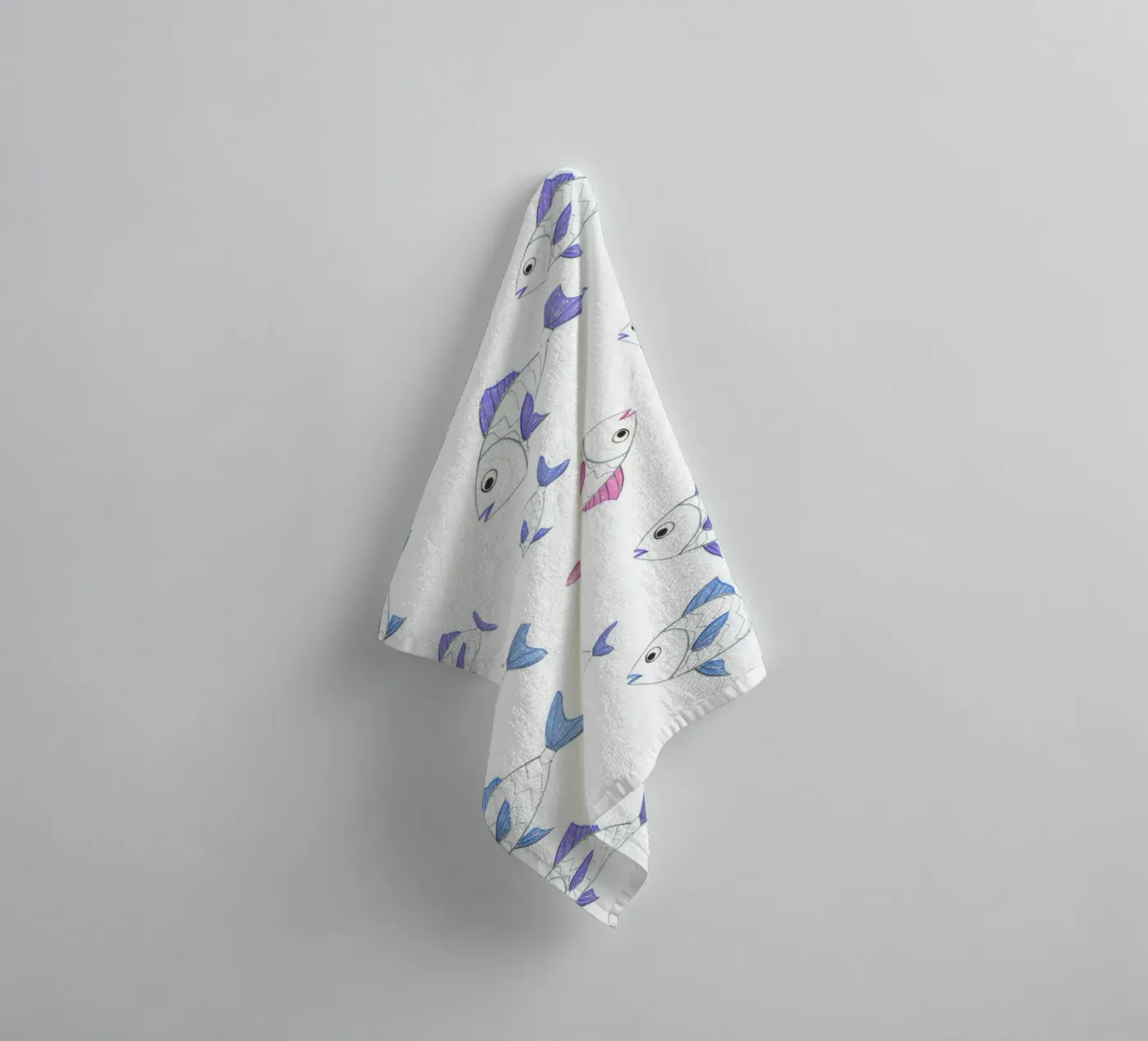 Fischtime towel by Tabea Jule