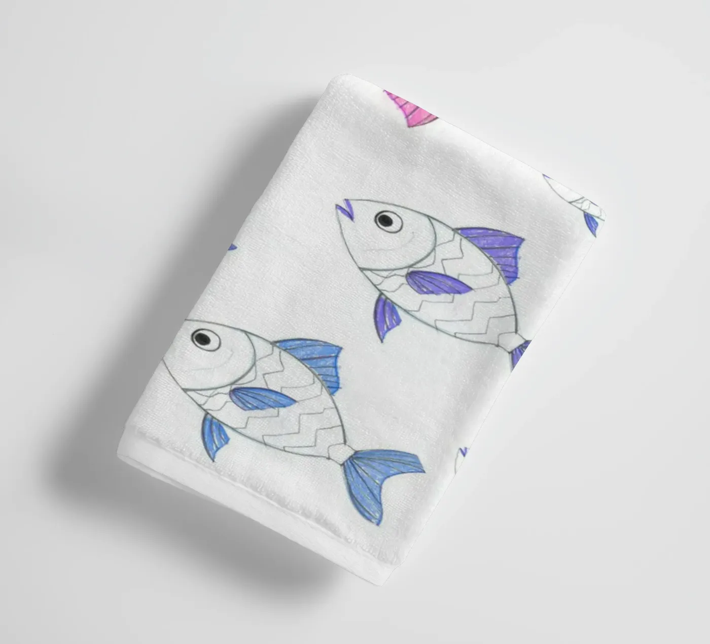 Fischtime towel by Tabea Jule