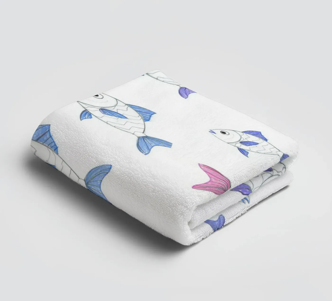 Fischtime towel by Tabea Jule