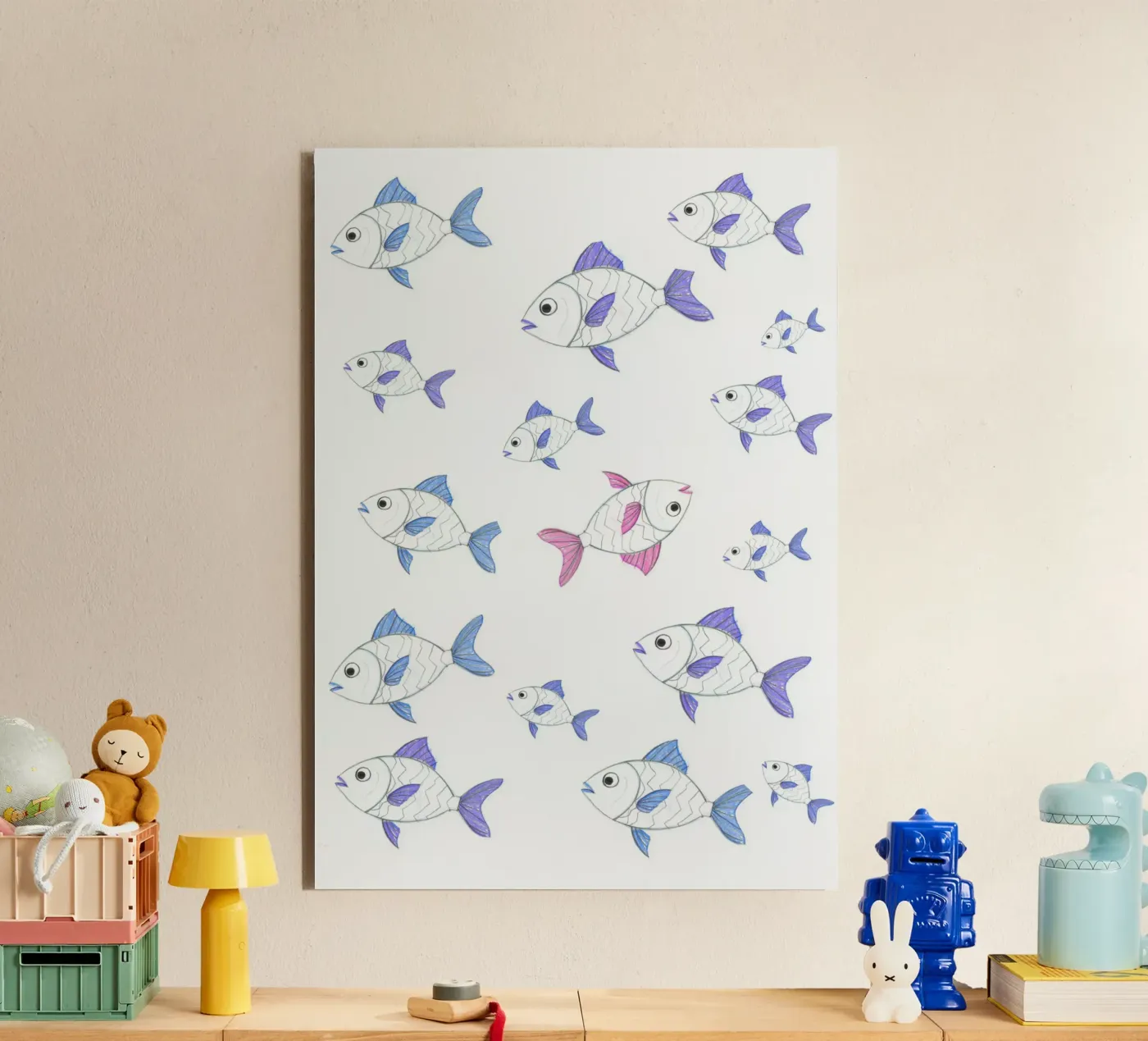 Fischtime alluminio dibond da Tabea Jule