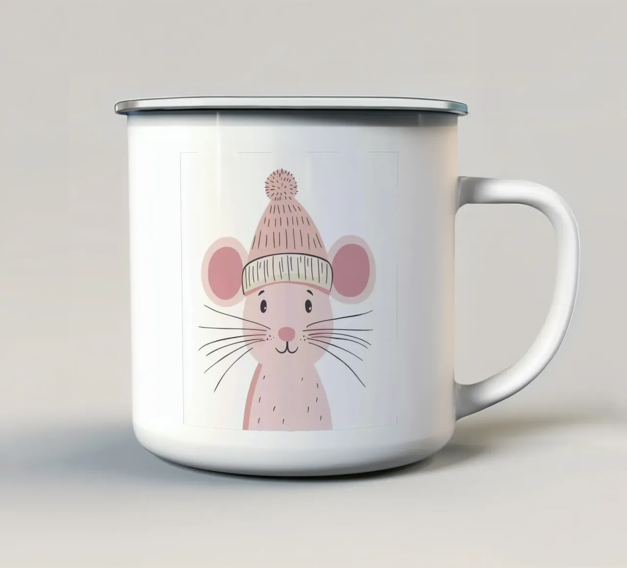 Cute Mouse 1 tazza in smalto da So Cute Land - Affiches et posters