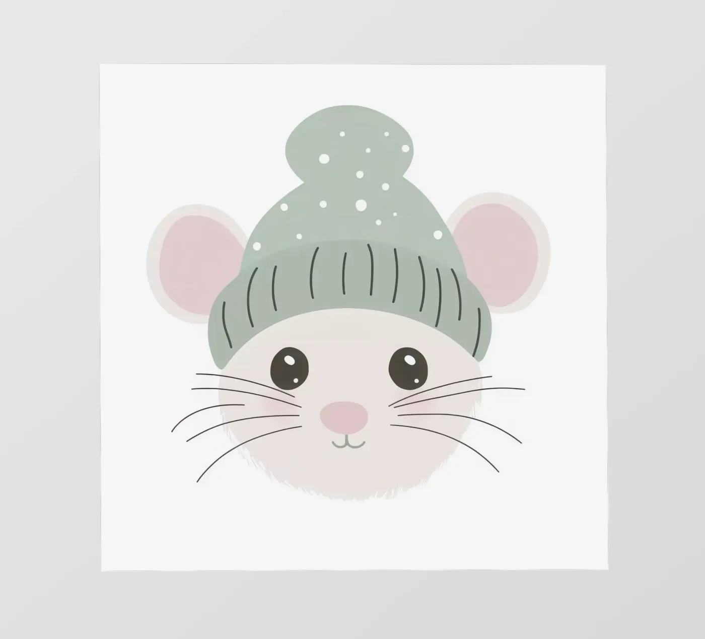 Cute Mouse 2 fotobehang van So Cute Land - Affiches et posters