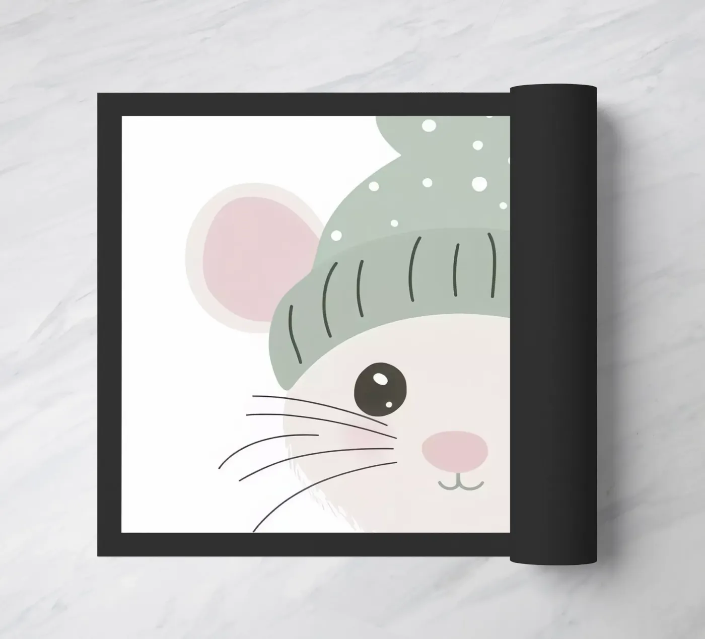 Cute Mouse 2 Fußmatte von So Cute Land - Affiches et posters