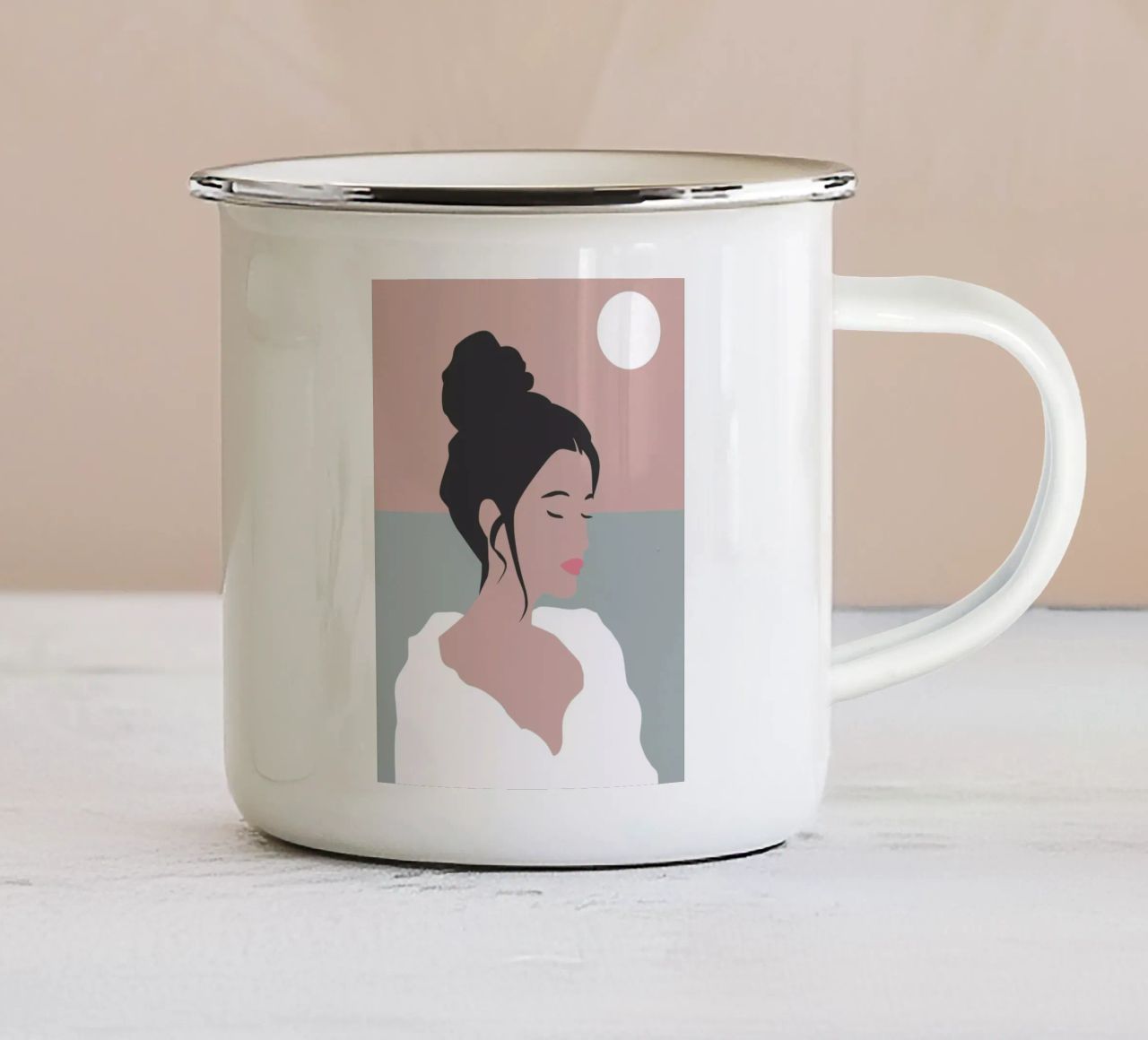 Softly She Dreams tazza in smalto da Soleil Basque