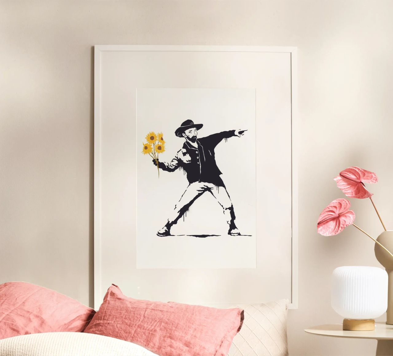 Vincent sunflowers Poster von Dikhotomy