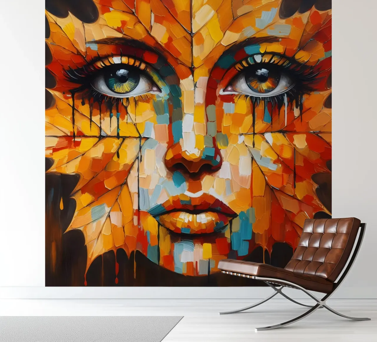 LEAF THROUGH fotobehang van ARTOMATIC