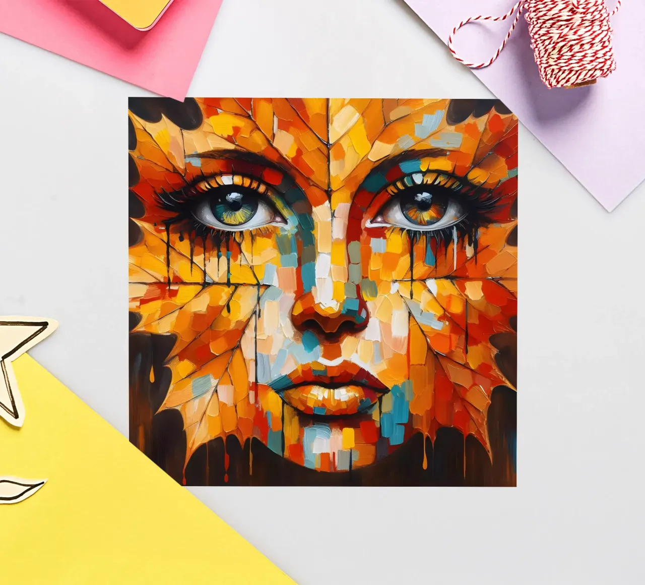 LEAF THROUGH sticker by ARTOMATIC