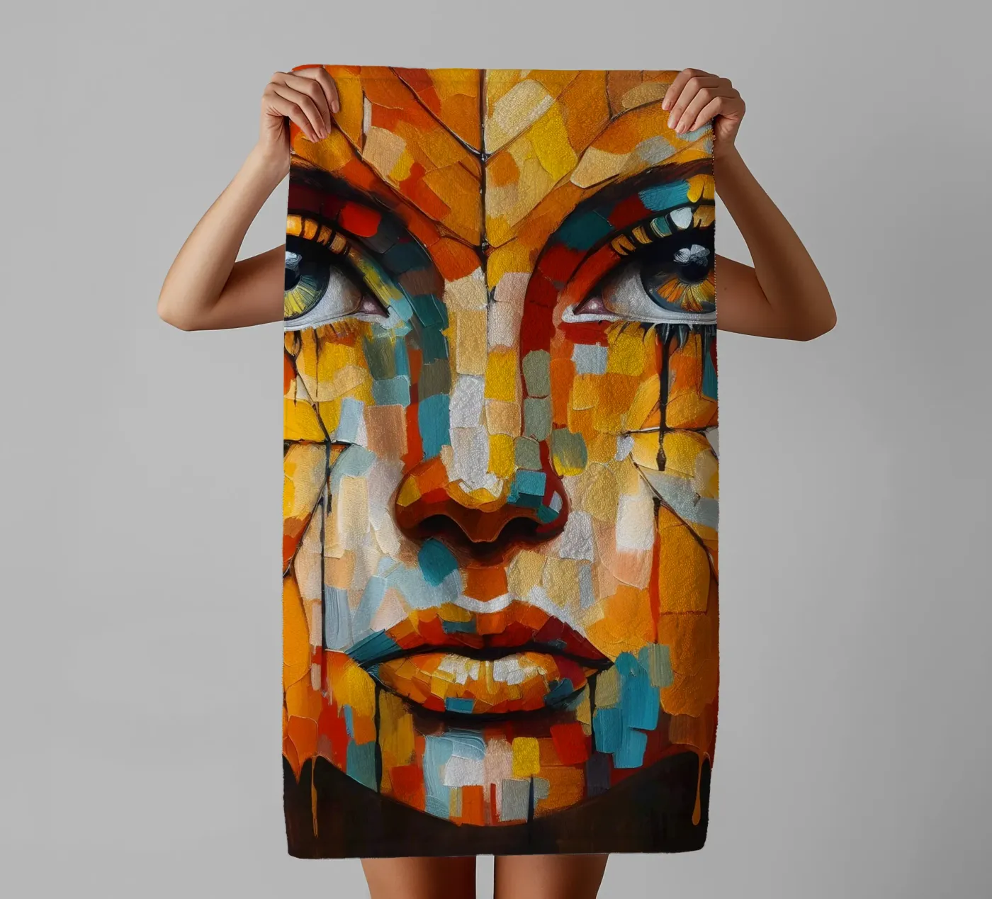 BLADER DOOR badhanddoek van ARTOMATIC