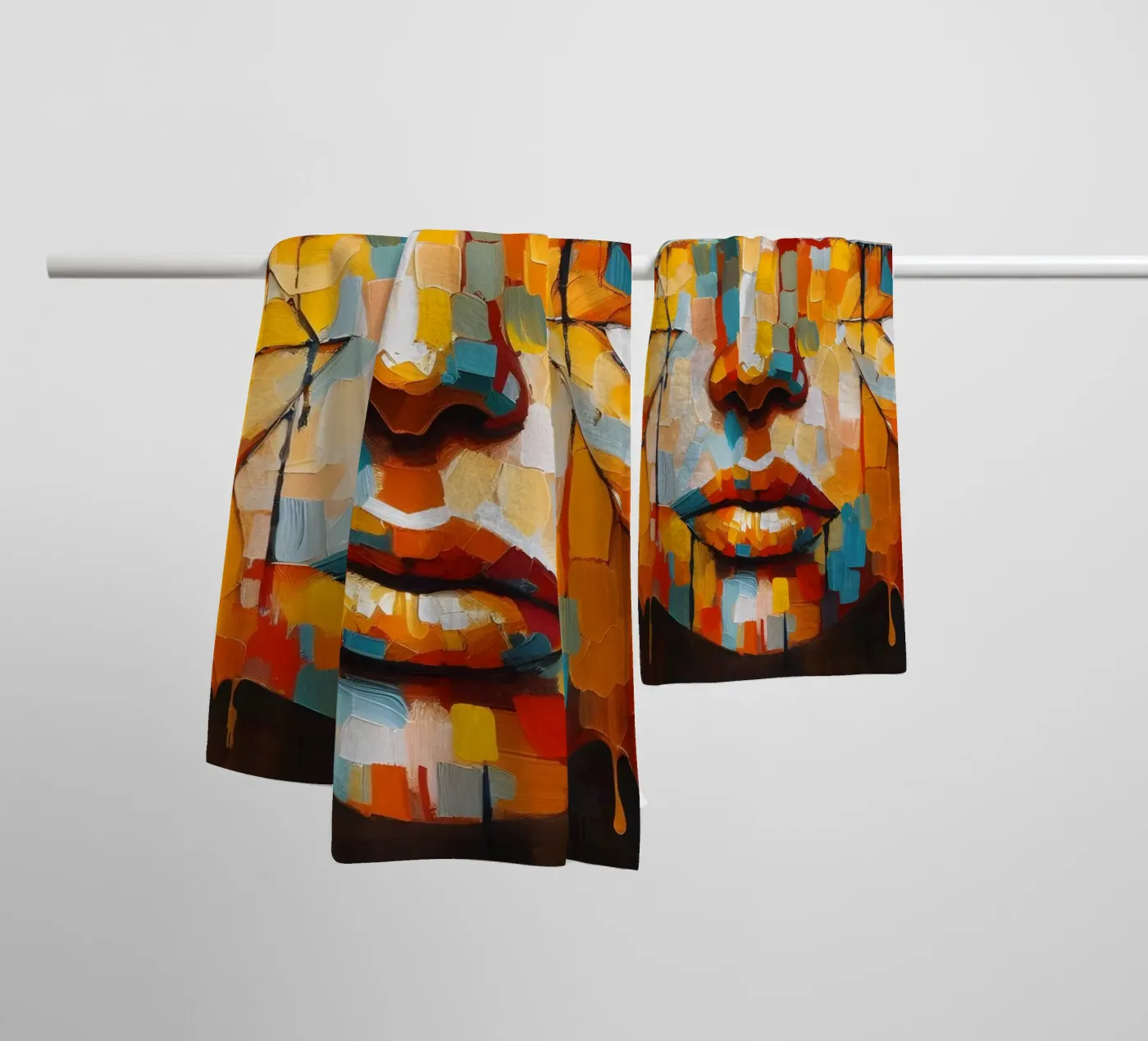 BLADER DOOR badhanddoek van ARTOMATIC